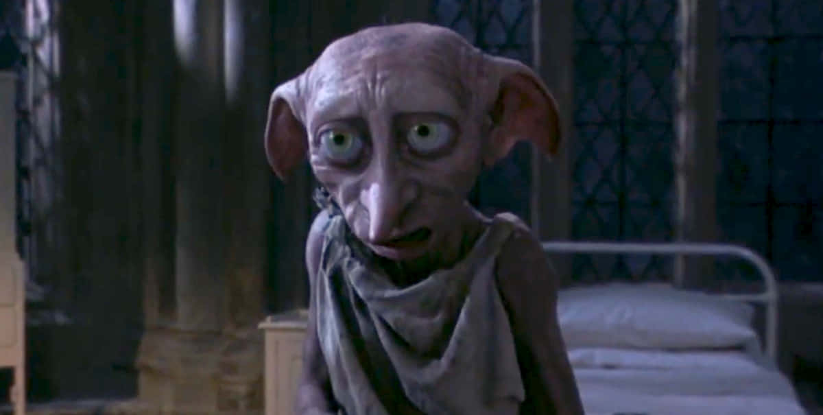 Dobby The House Elf Ready To Help Harry Potter Background
