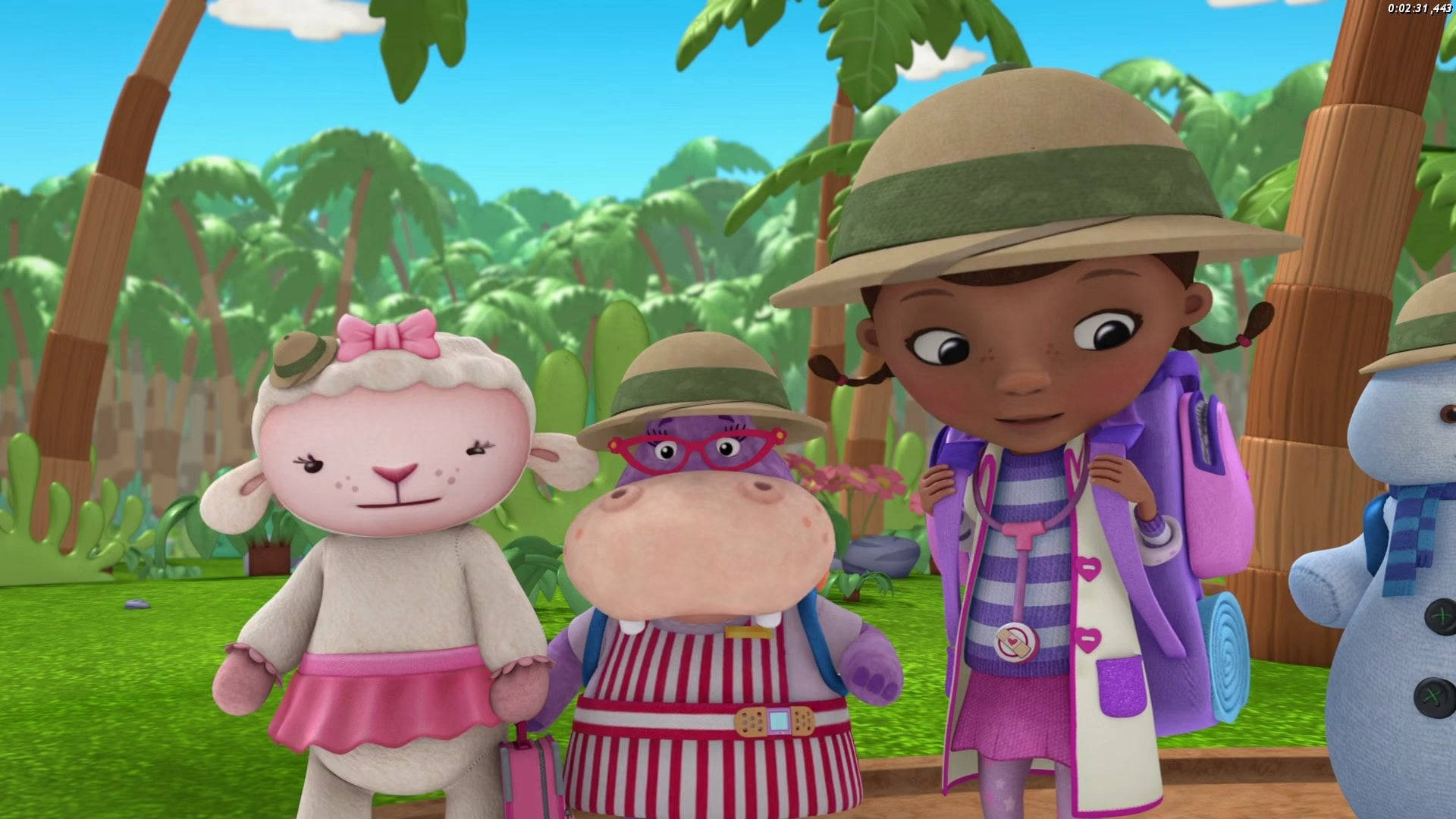 Doc Mcstuffins In The Forest Background