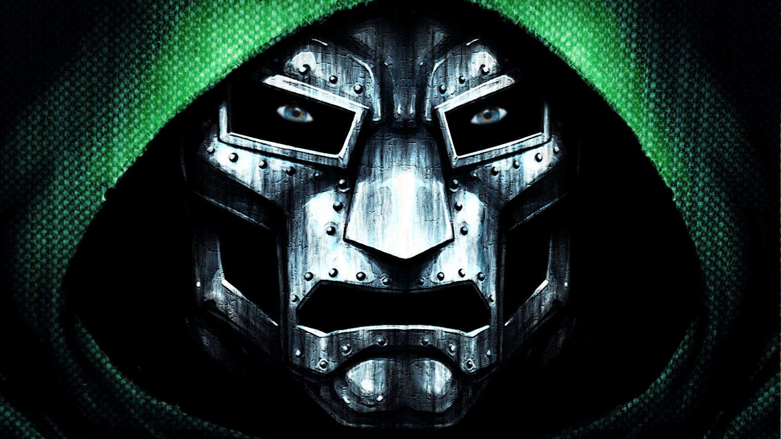 Doctor Doom Close-up Face Background