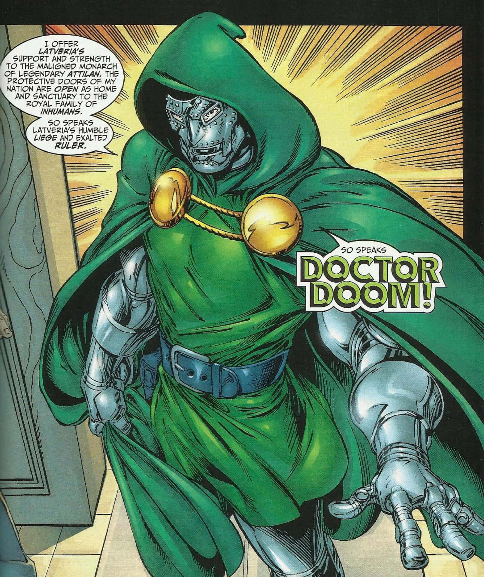 Doctor Doom, The Ruthless Ruler Of Latveria Background