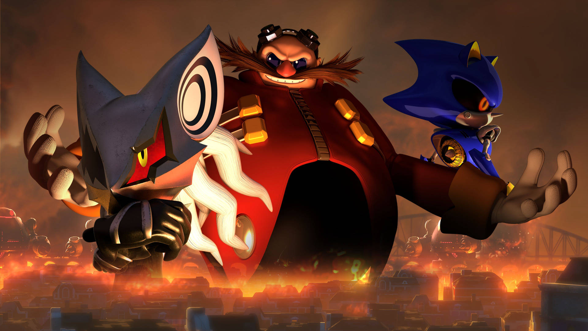 Doctor Eggman Versus Sonic Forces Background