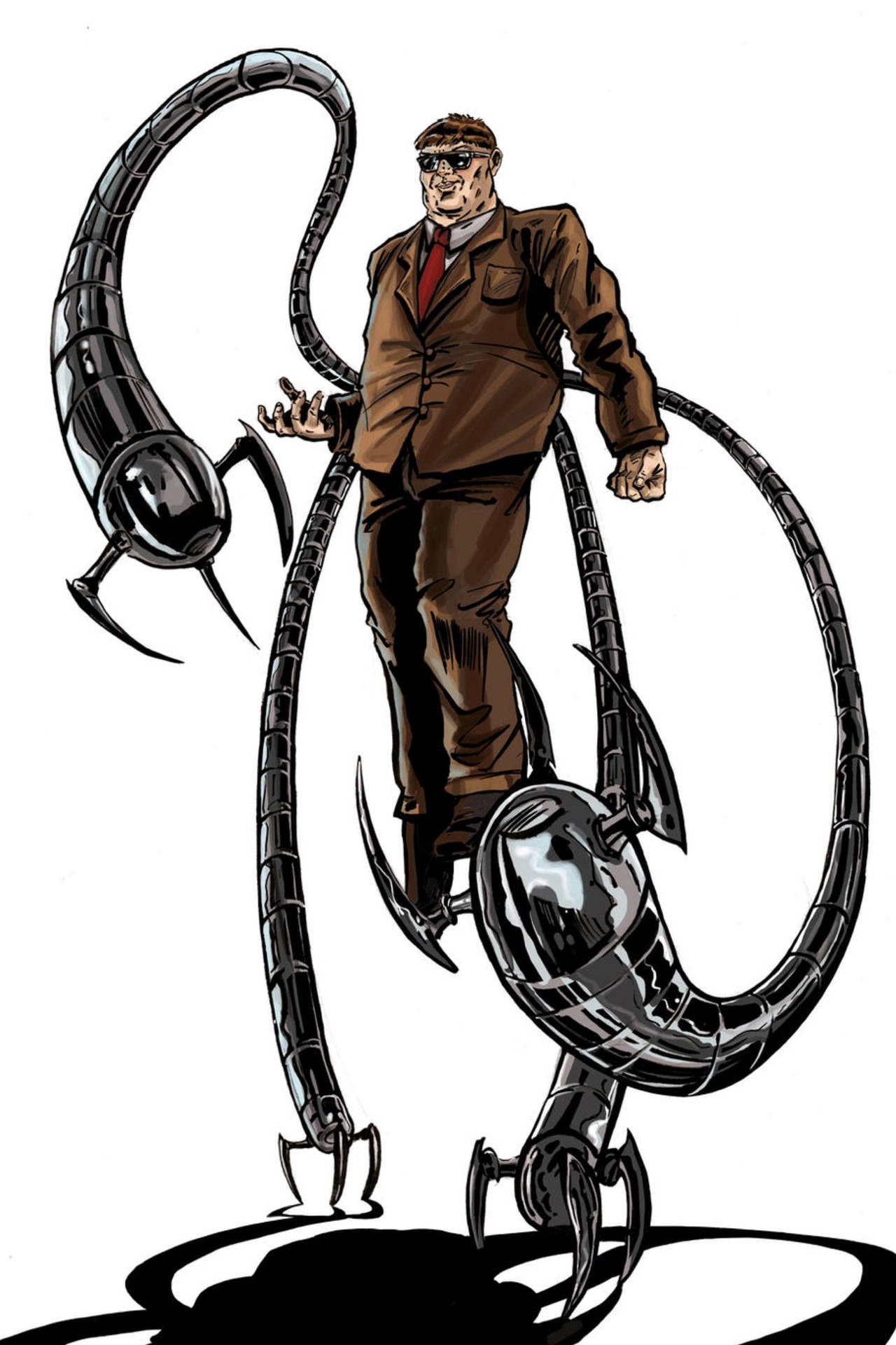 Doctor Octopus Caricature Background