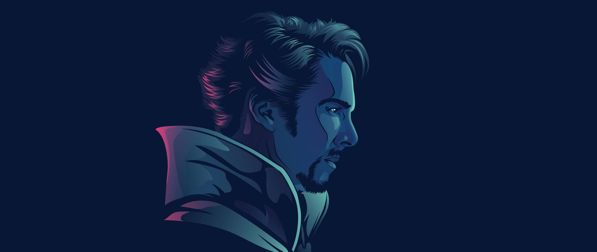 Doctor Strange Dark Blue Background