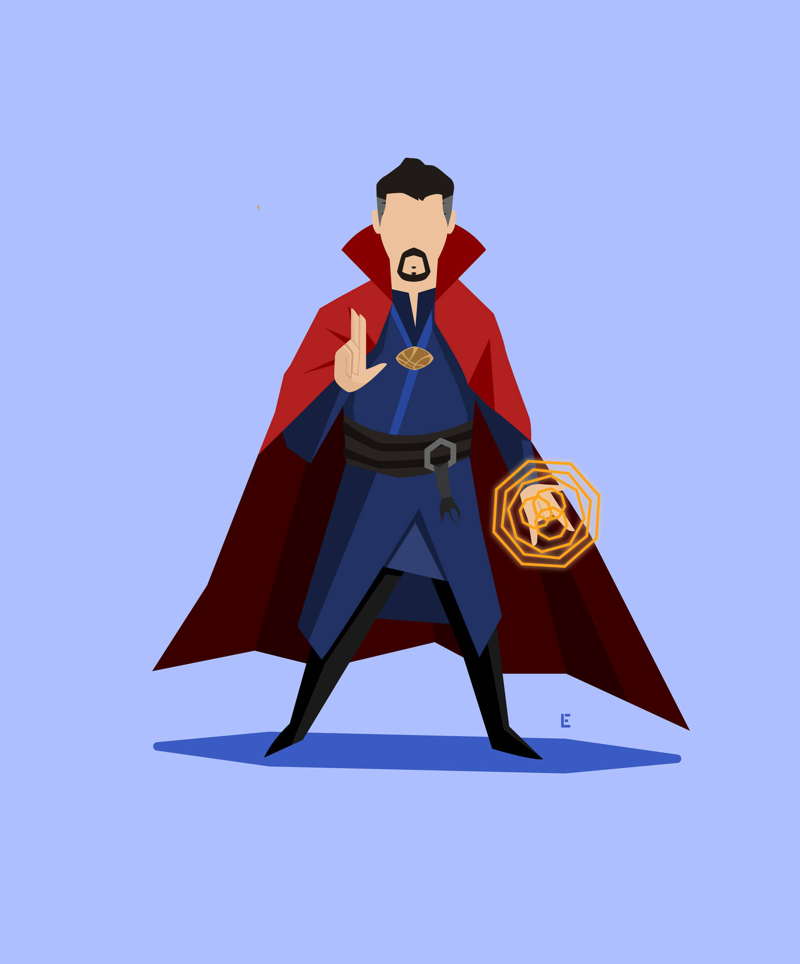 Doctor Strange Minimalist Drawing Background