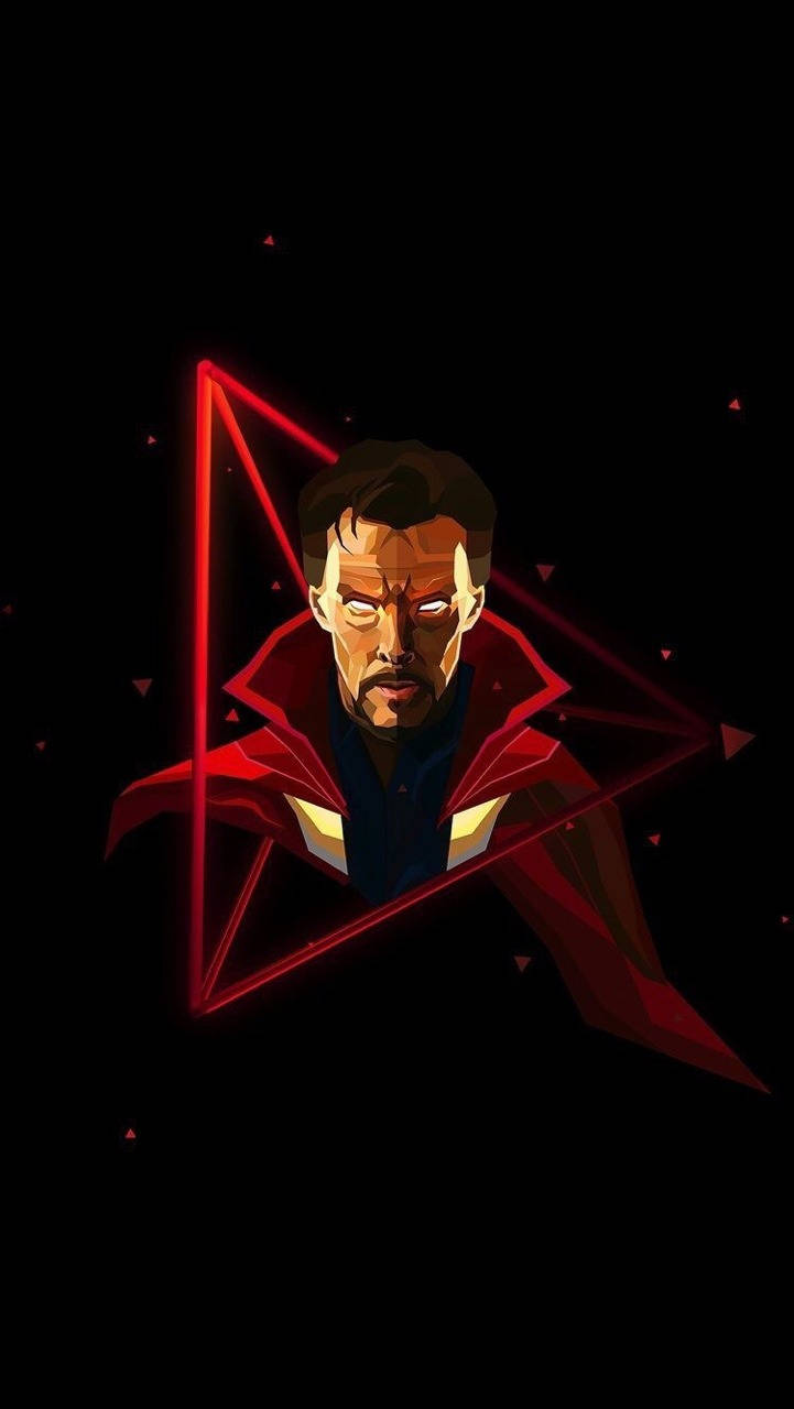 Doctor Strange Neon Light Background