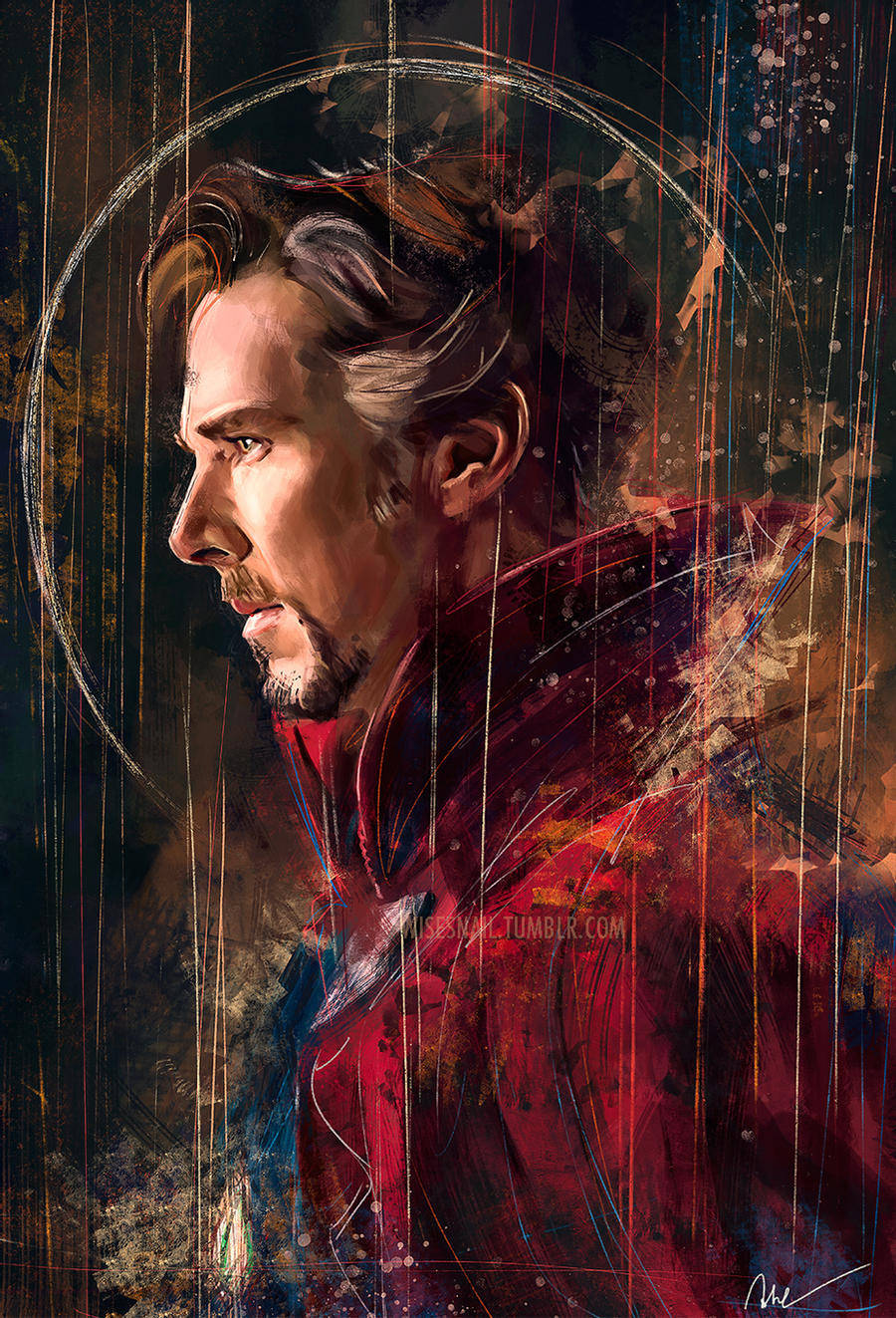 Doctor Strange Side View Background