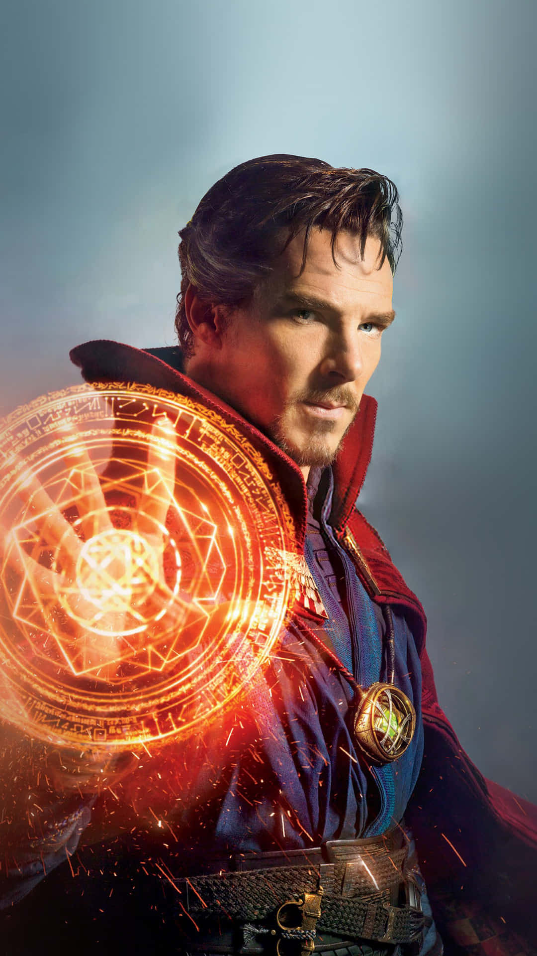 Doctor Strange Uses His Powers On An Iphone Background