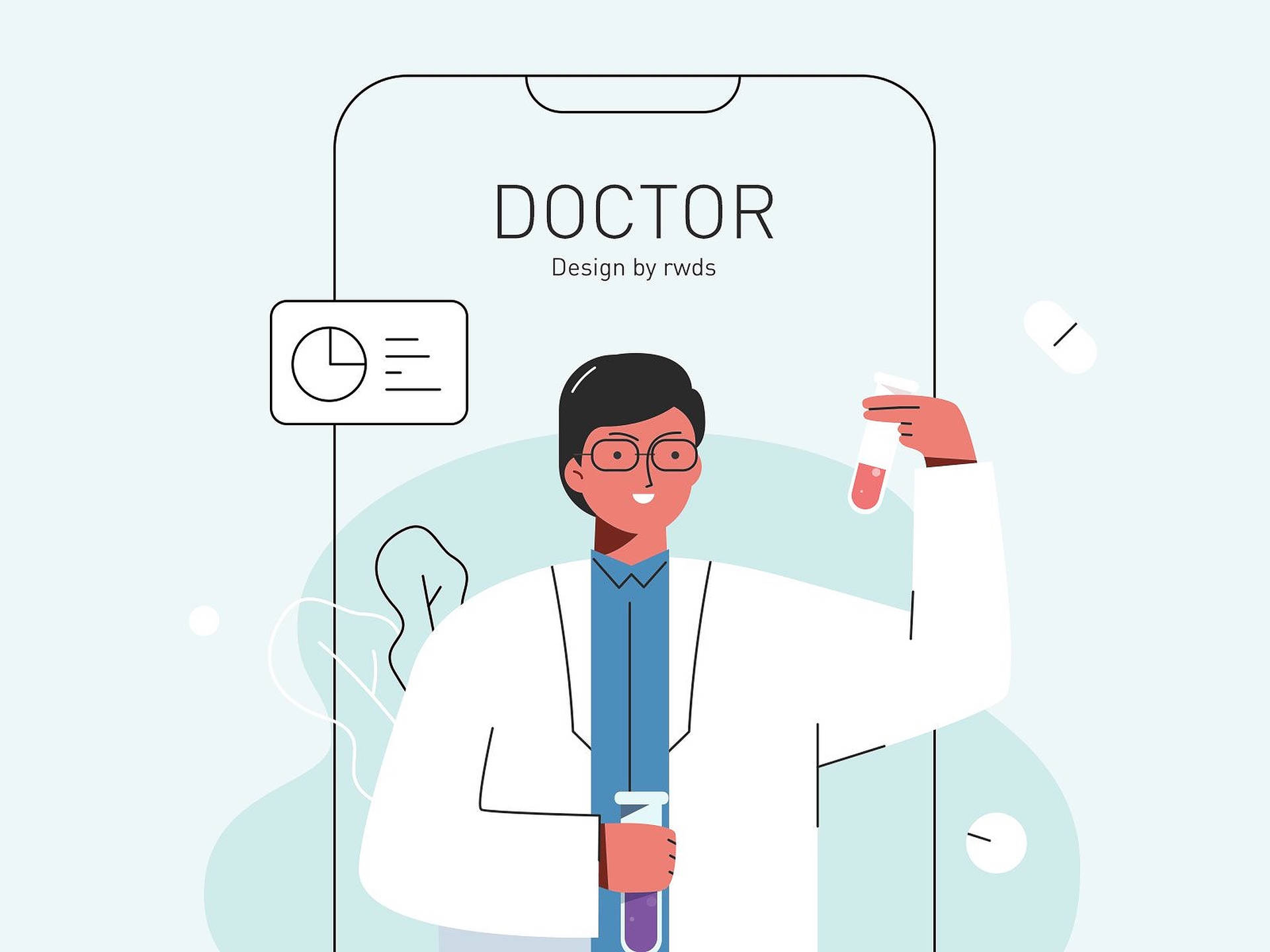 Doctor Vector Illustration Background