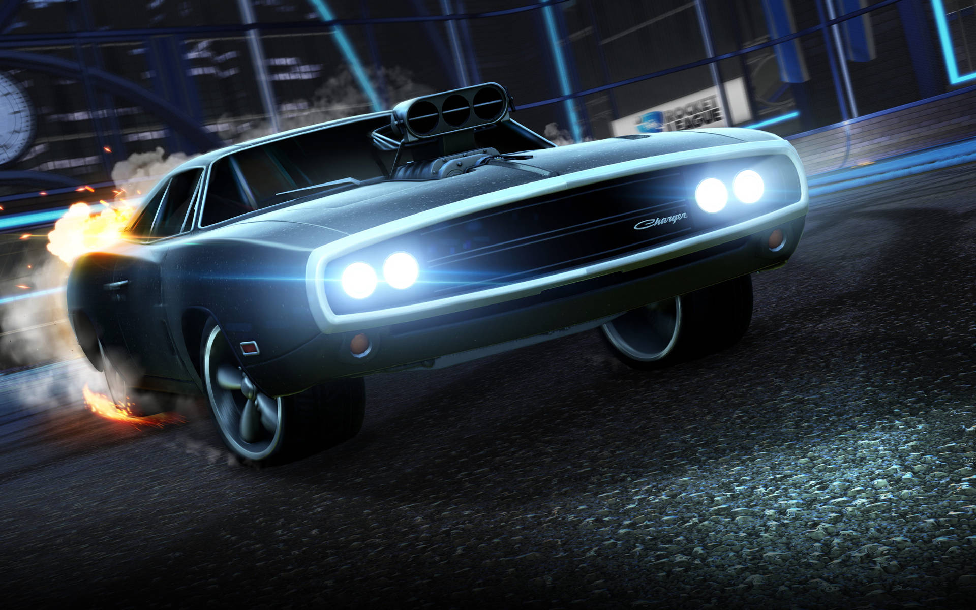 Dodge Charger Car Rocket League 2k Background