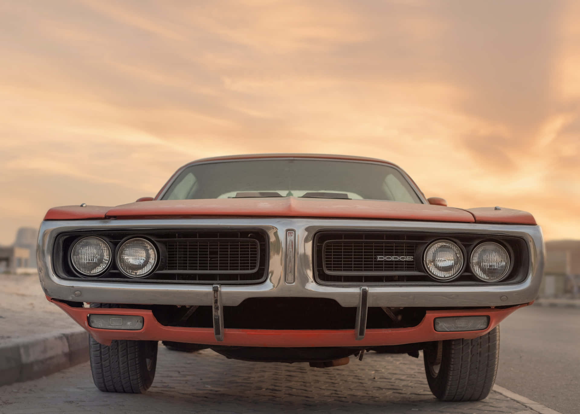 Dodge Charger Luxury Vintage Car Background