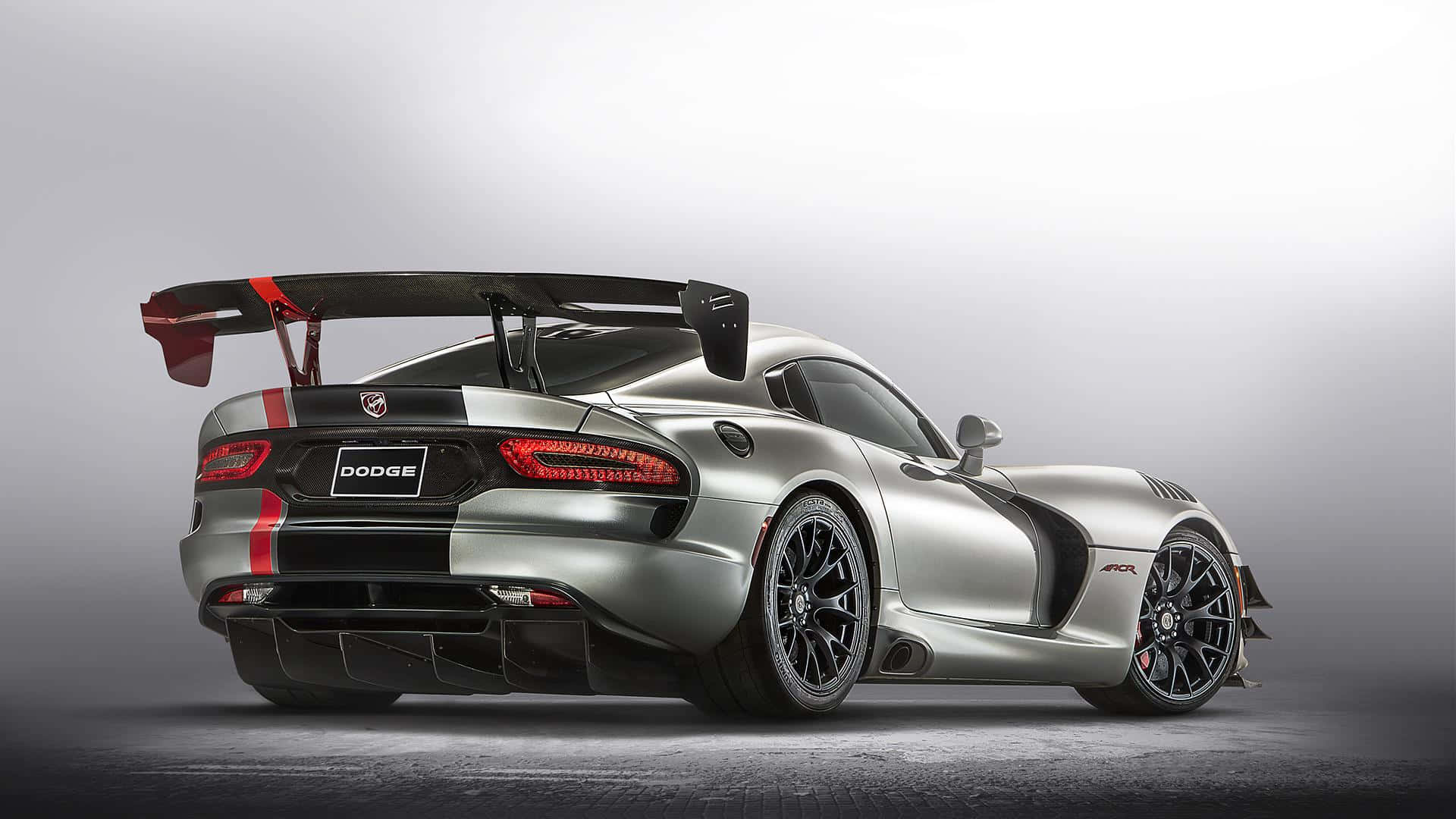 Dodge Viper Grey Spoiler Photoshoot Background