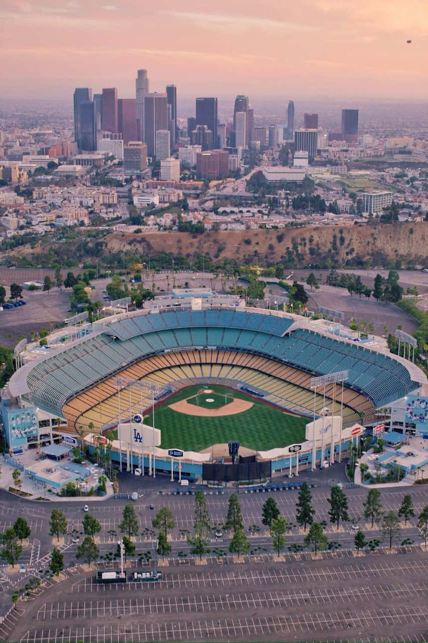 Dodger Stadium Aerial View Background