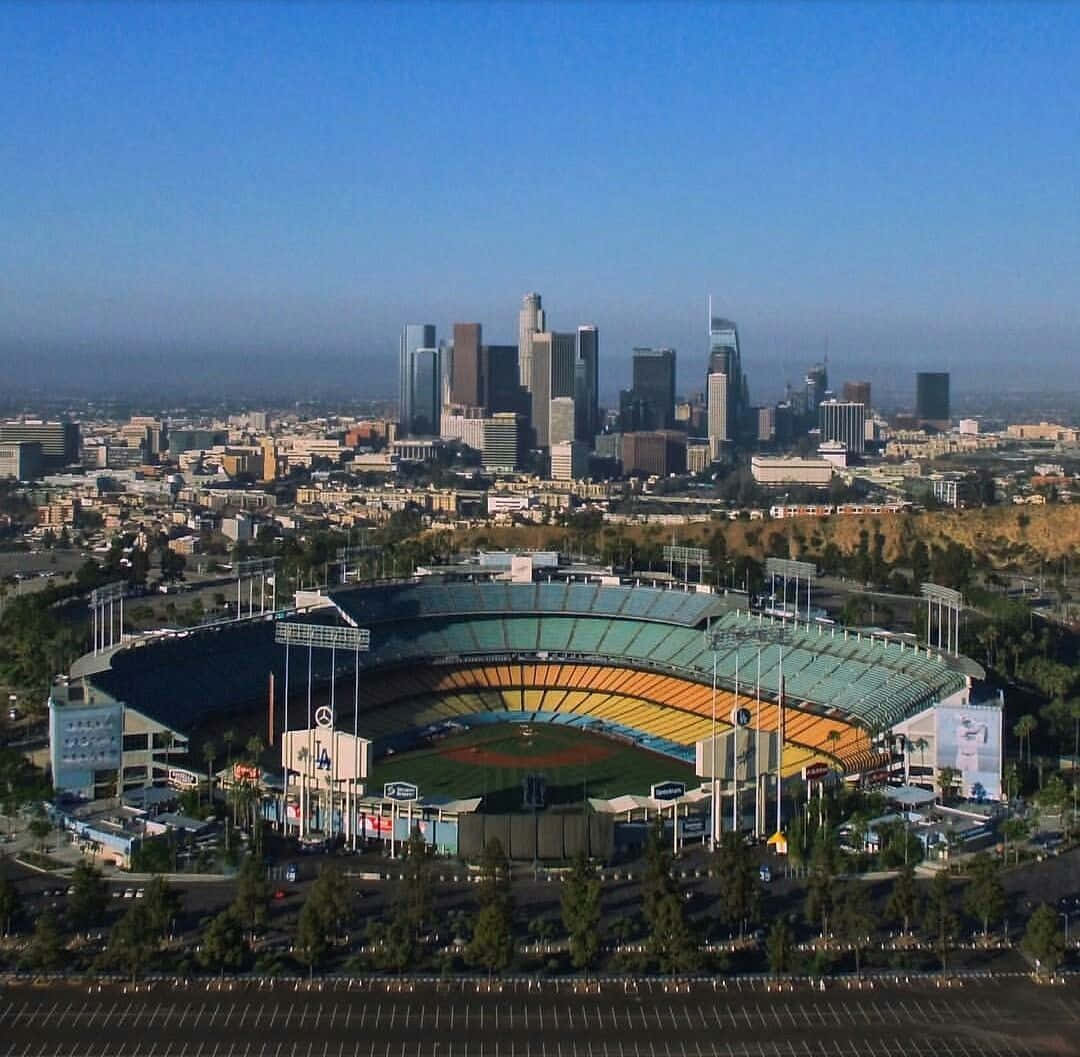 Dodger Stadium Downtown Los Angeles Background