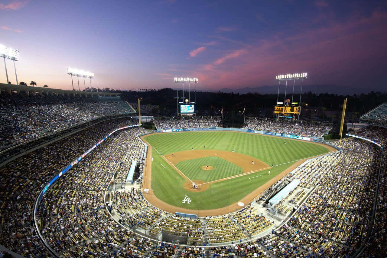 Dodger Stadium Majestic Night Sky