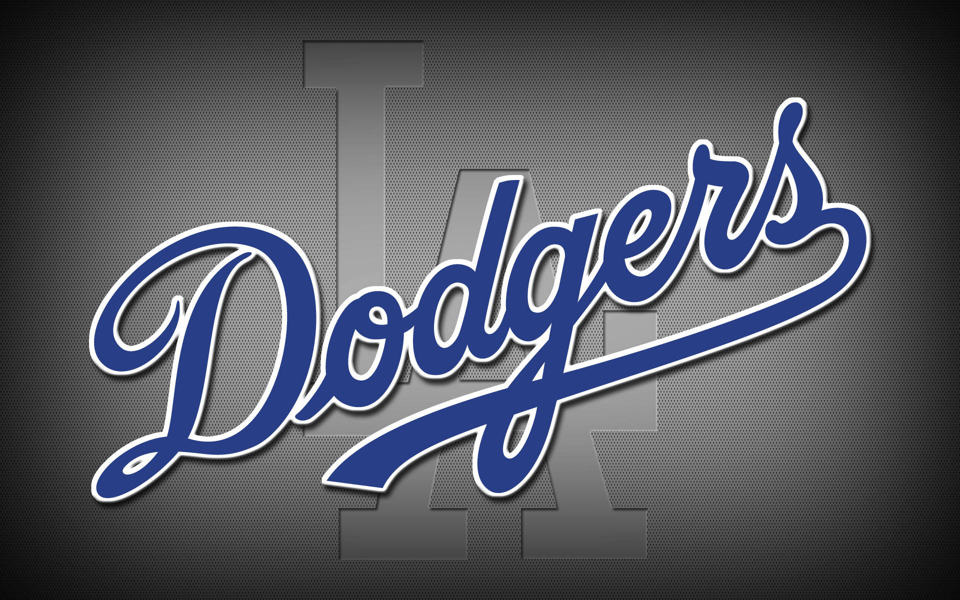 Dodgers Blue And Grey Logo Background