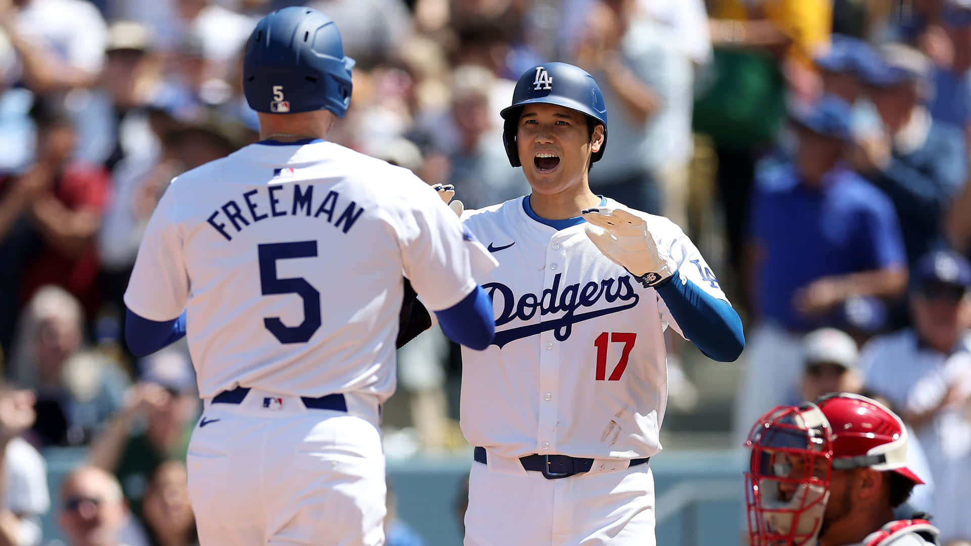 Dodgers Celebration Moment Background