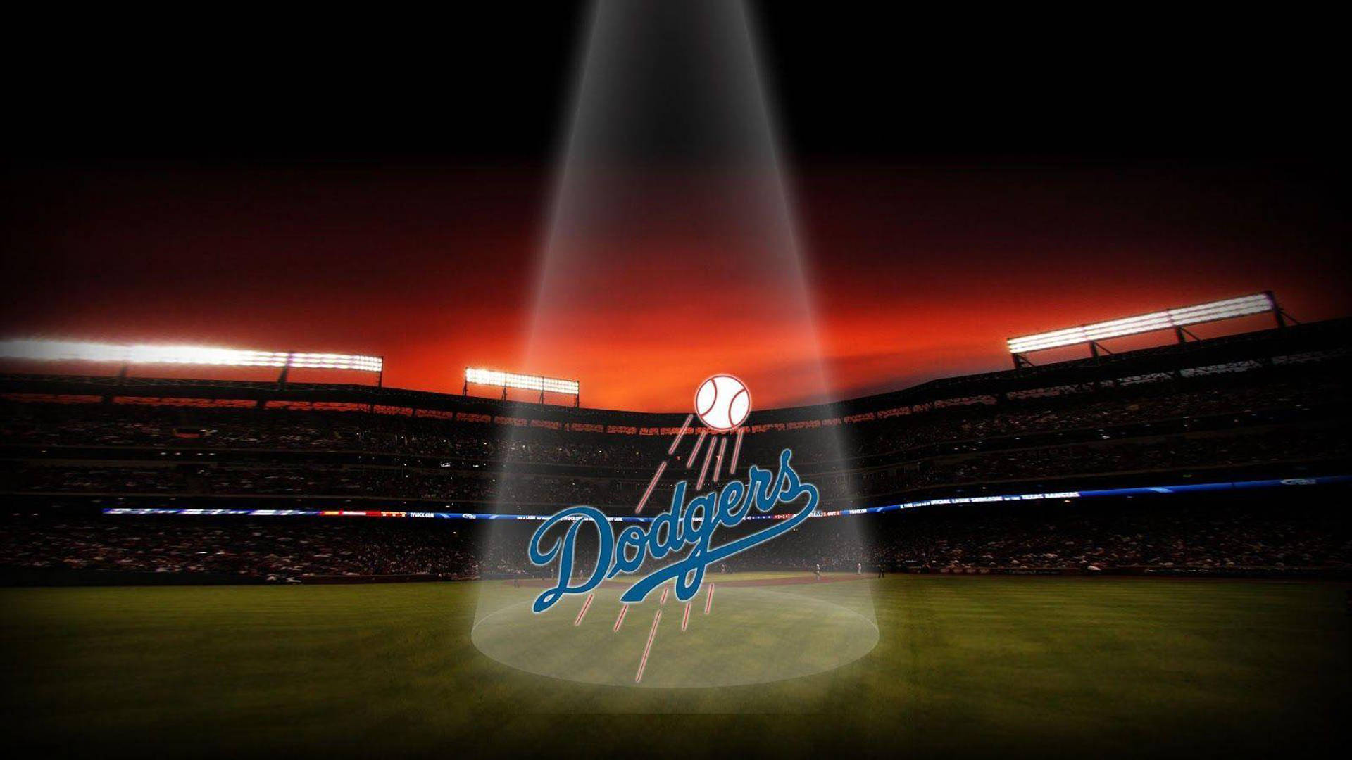 Dodgers Logo Spot Light Background