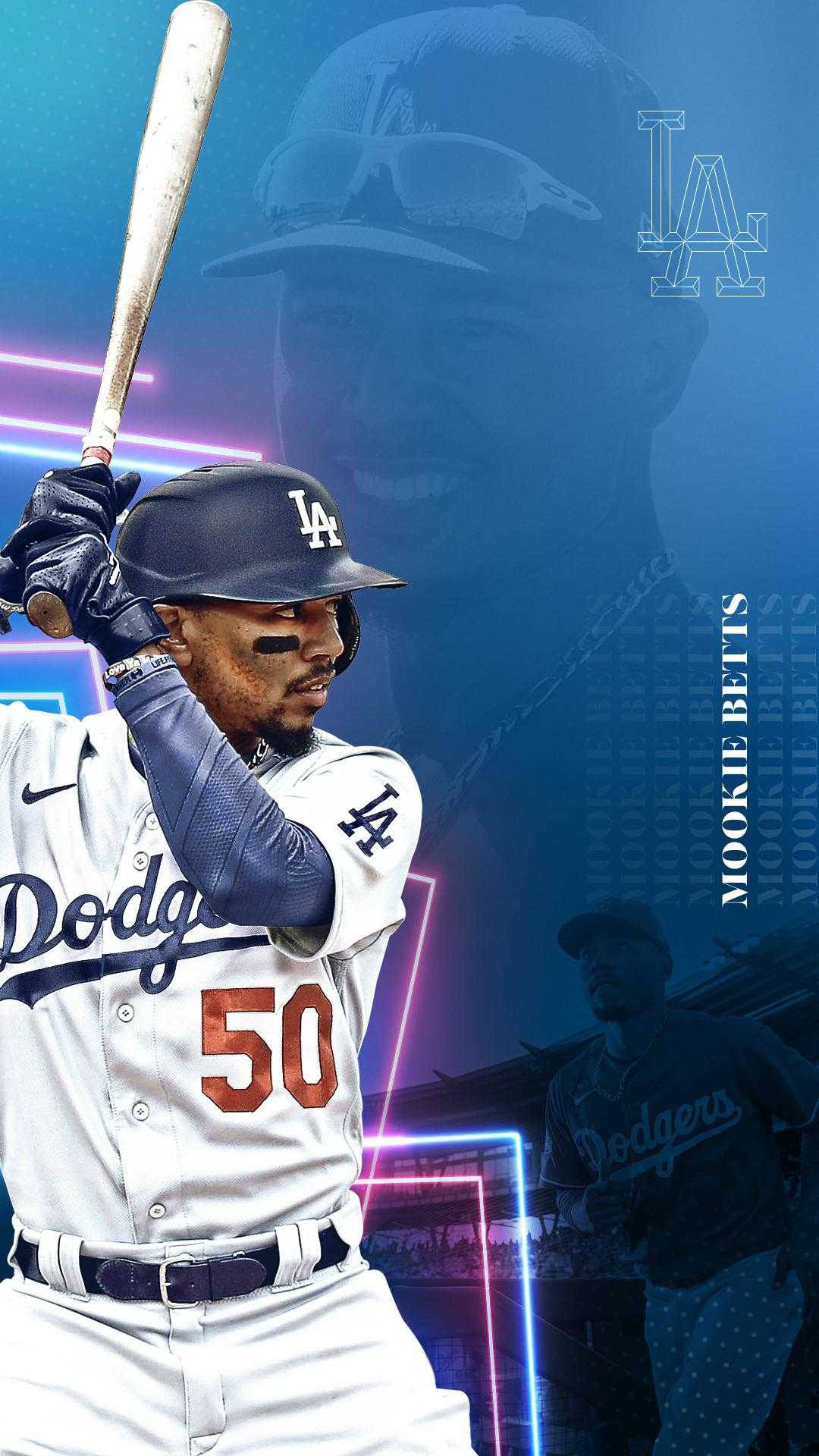 Dodgers Mookie Betts Collage Background