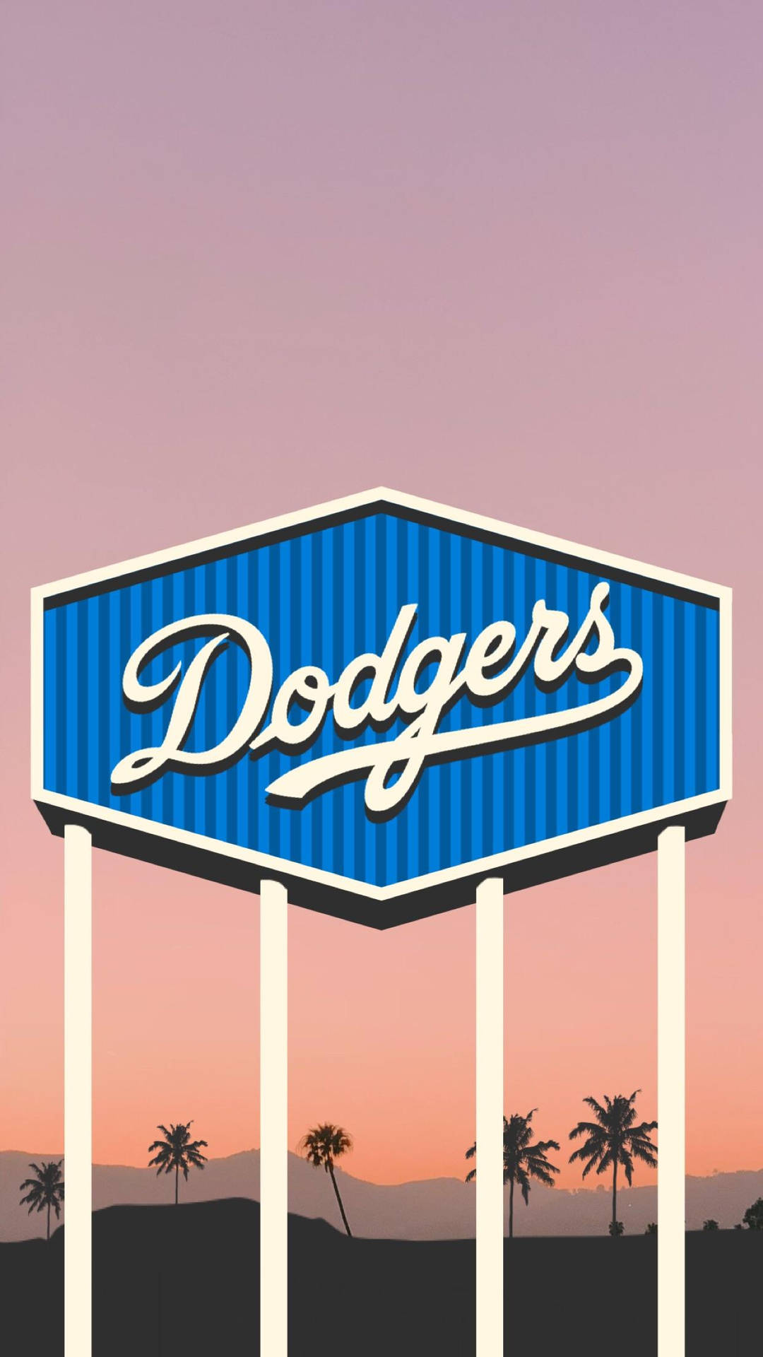 Dodgers Signage Vector Art Background