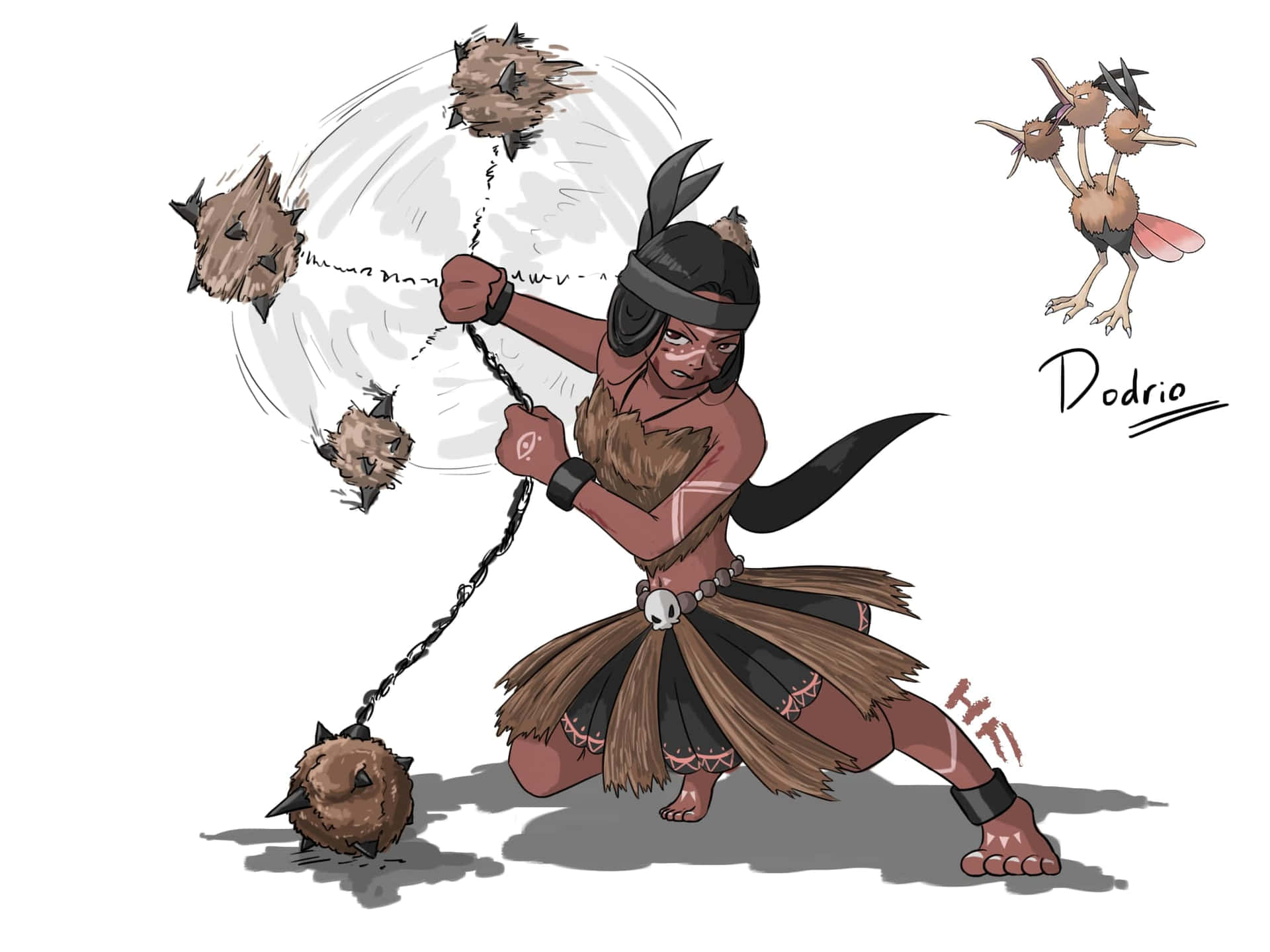 Dodrio Inspired Fanart Background