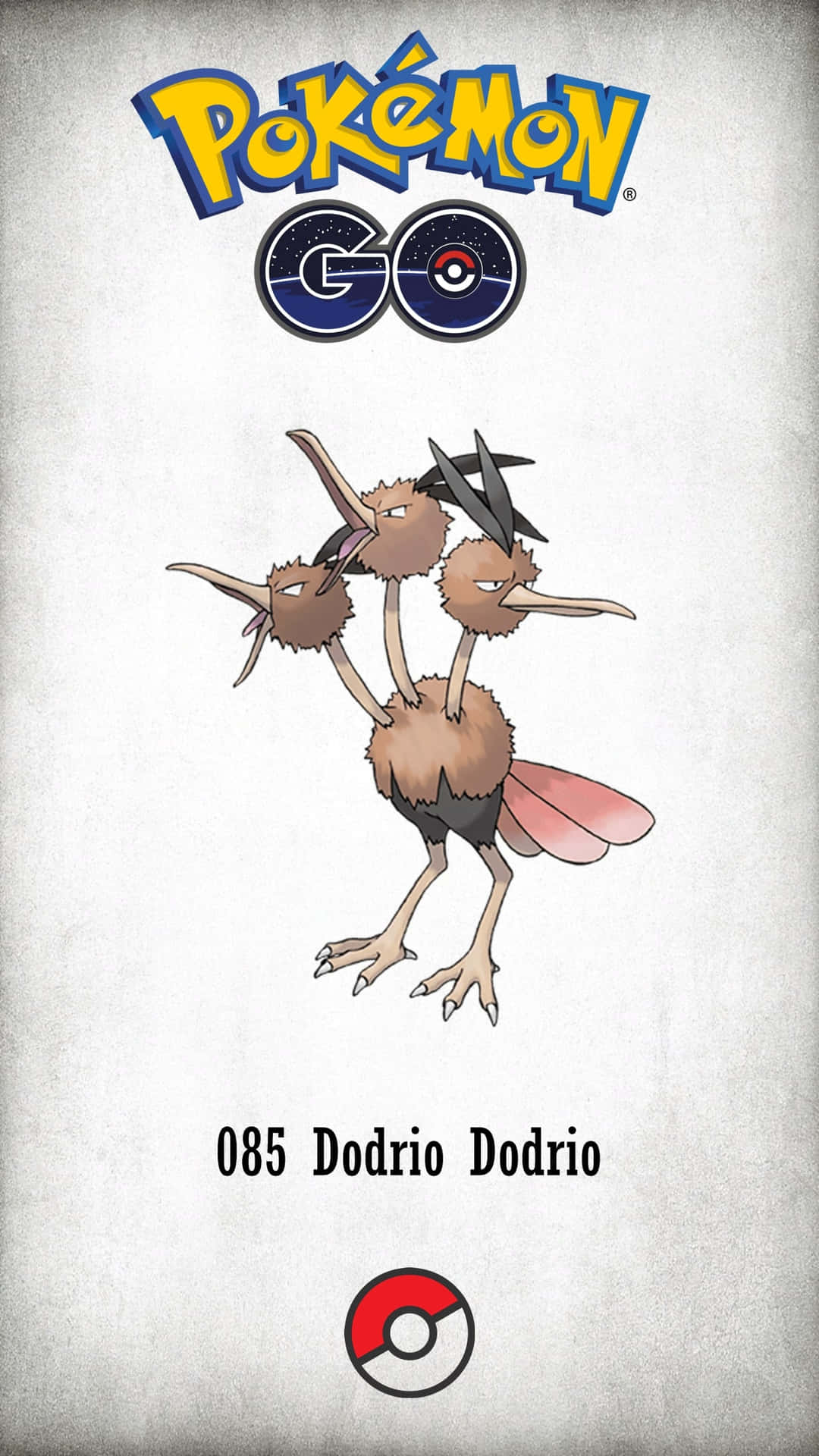 Dodrio With Pokemon Go Logo