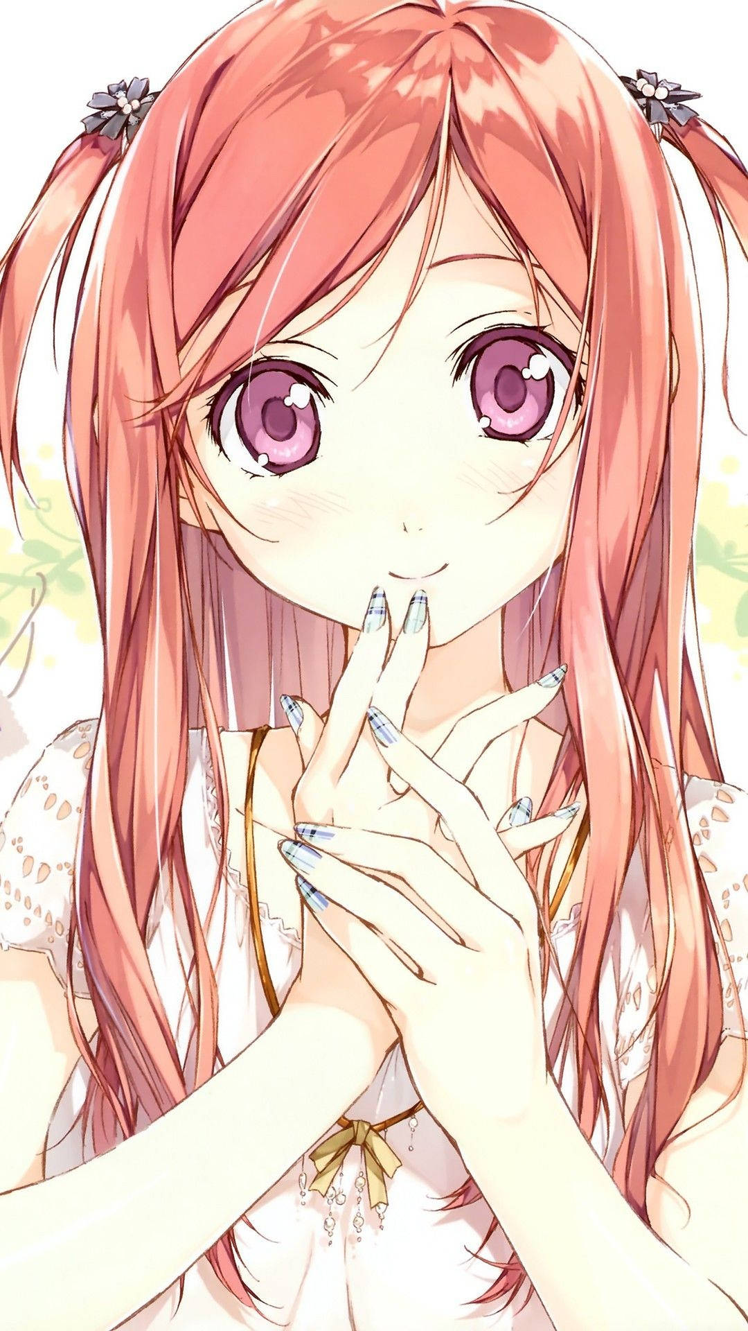 Doe-eyed Anime Girl Iphone Background