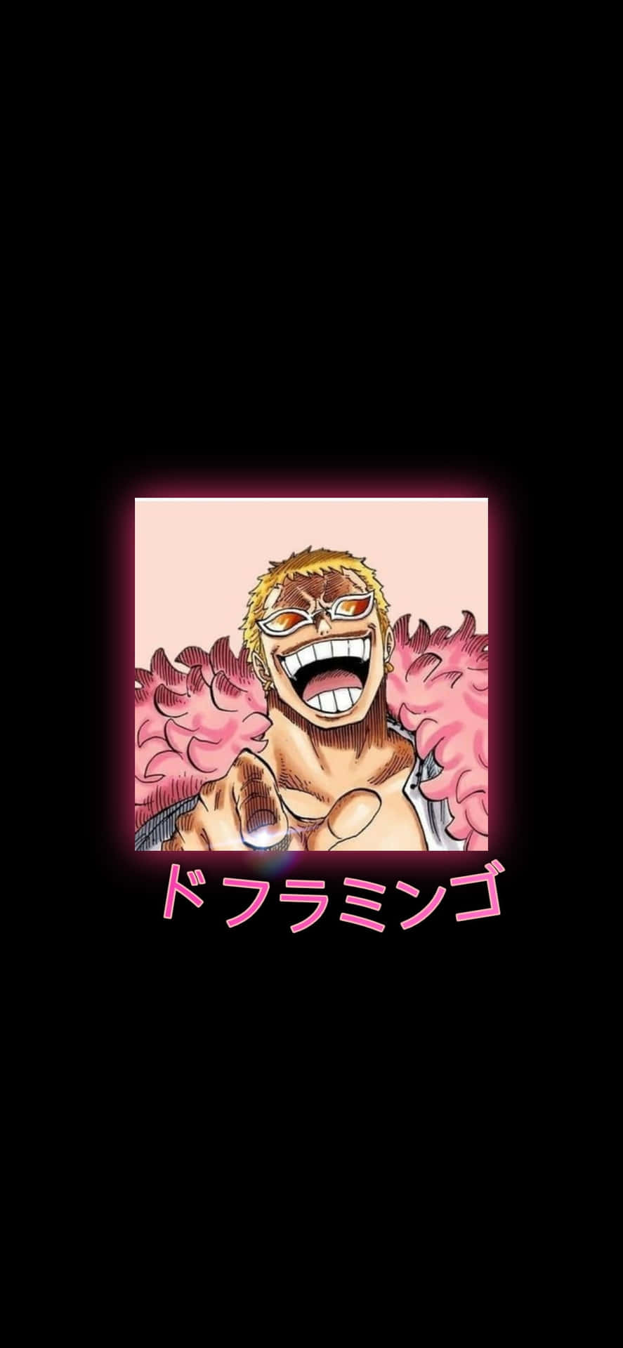 Doflamingo Anime Character Laughing Background
