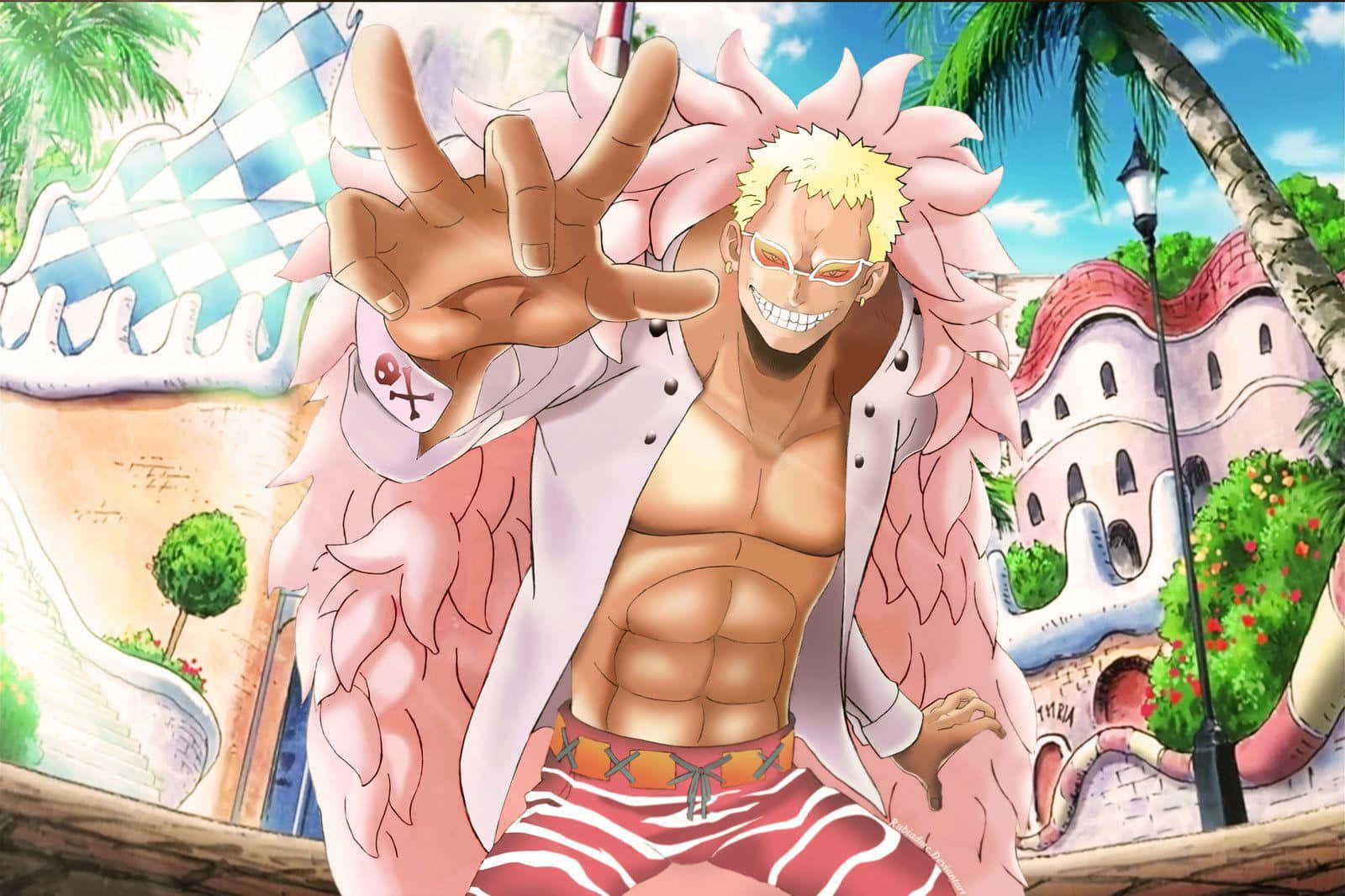 Doflamingo One Piece Anime Character Background