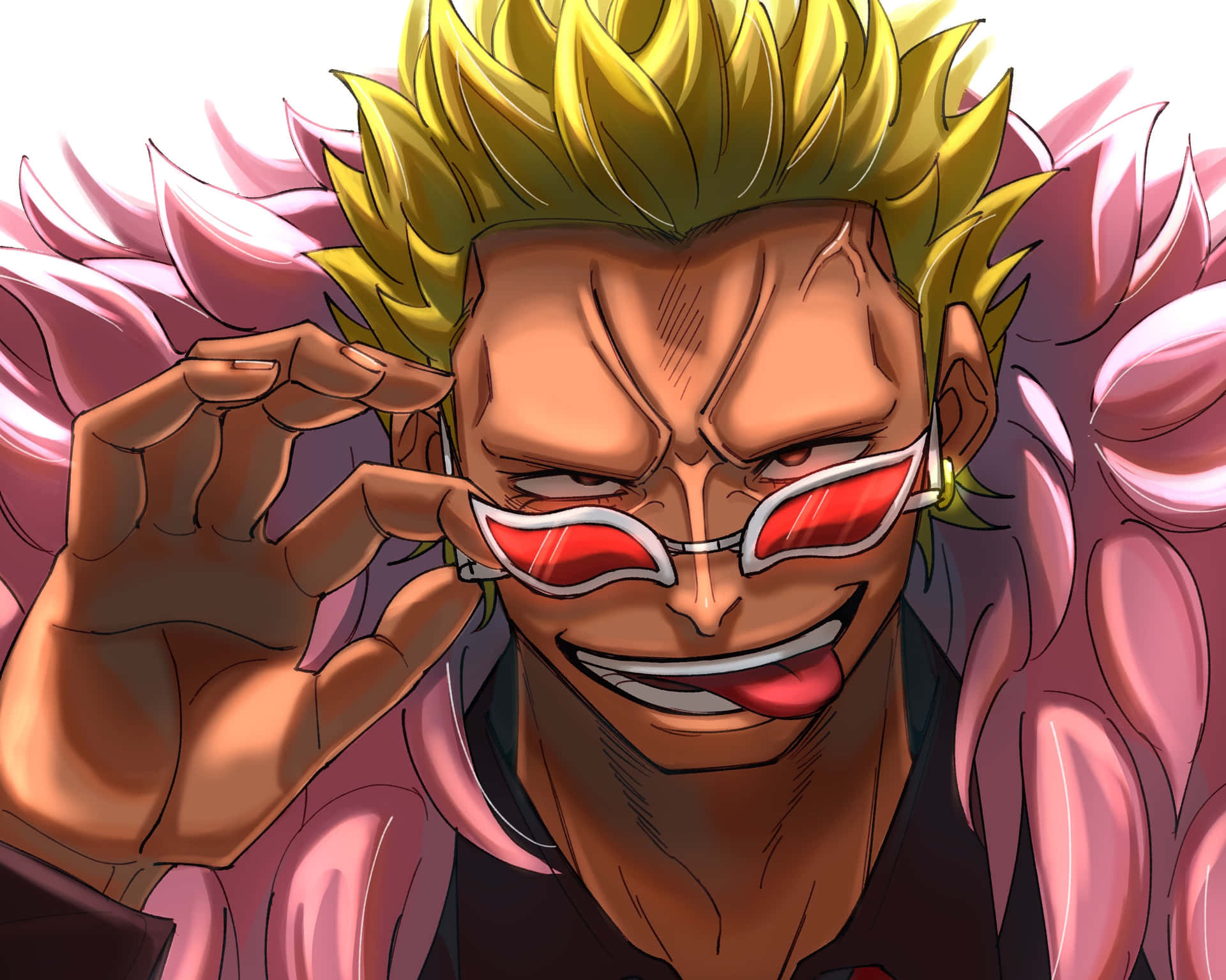 Doflamingo Smirk One Piece Character Background