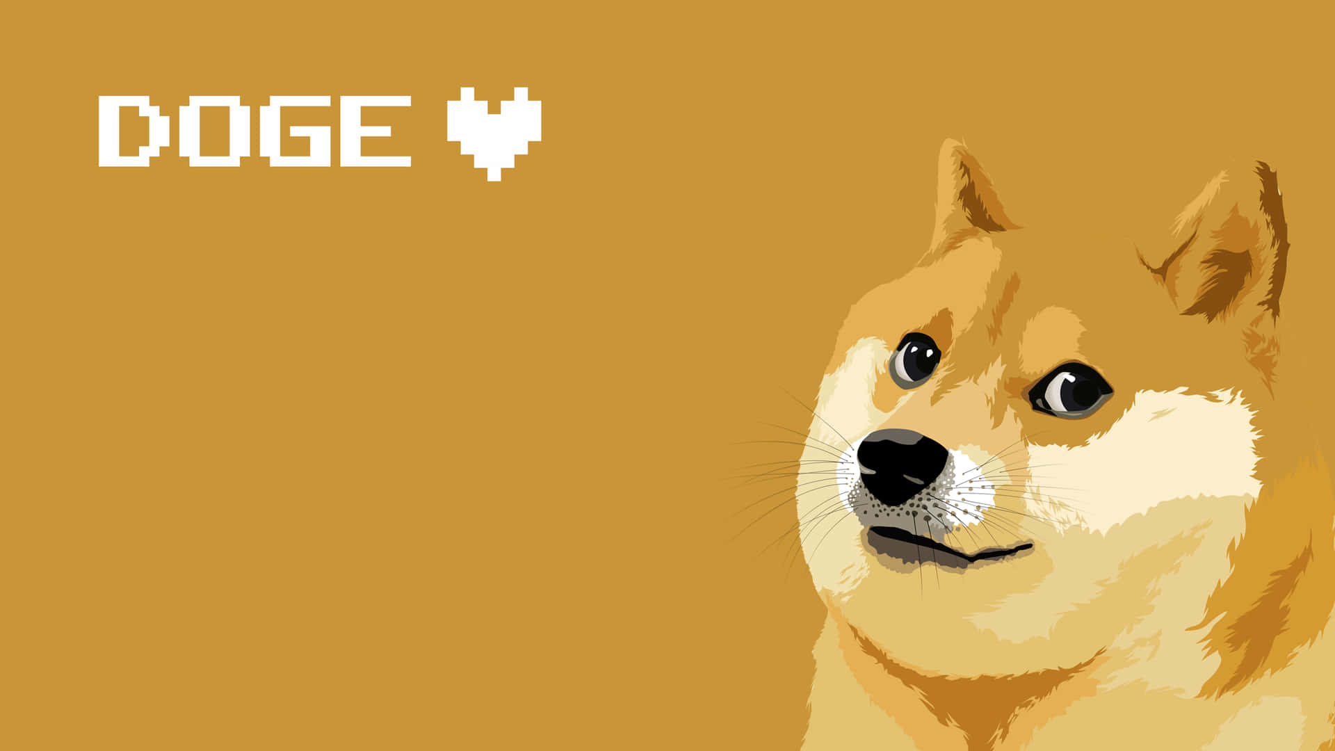 Doge Heart Background
