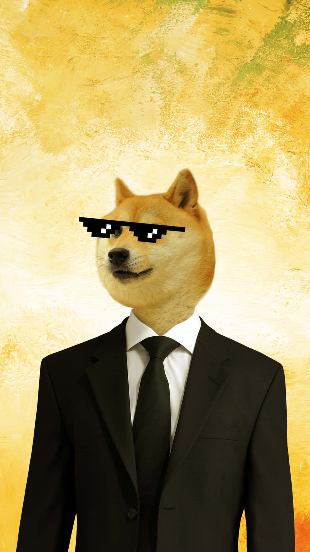 Doge In Suit Background