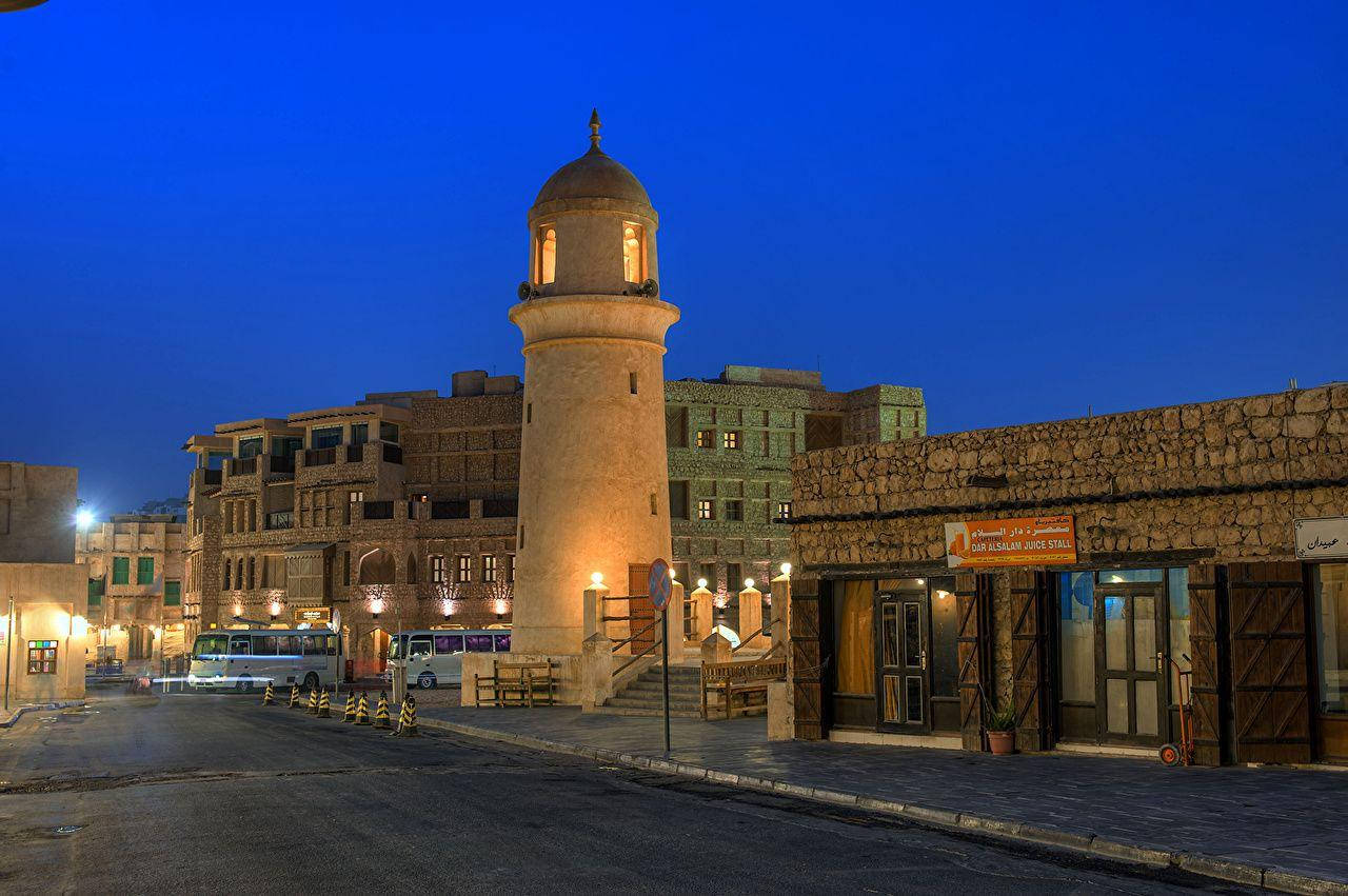 Doha Old Tower Background