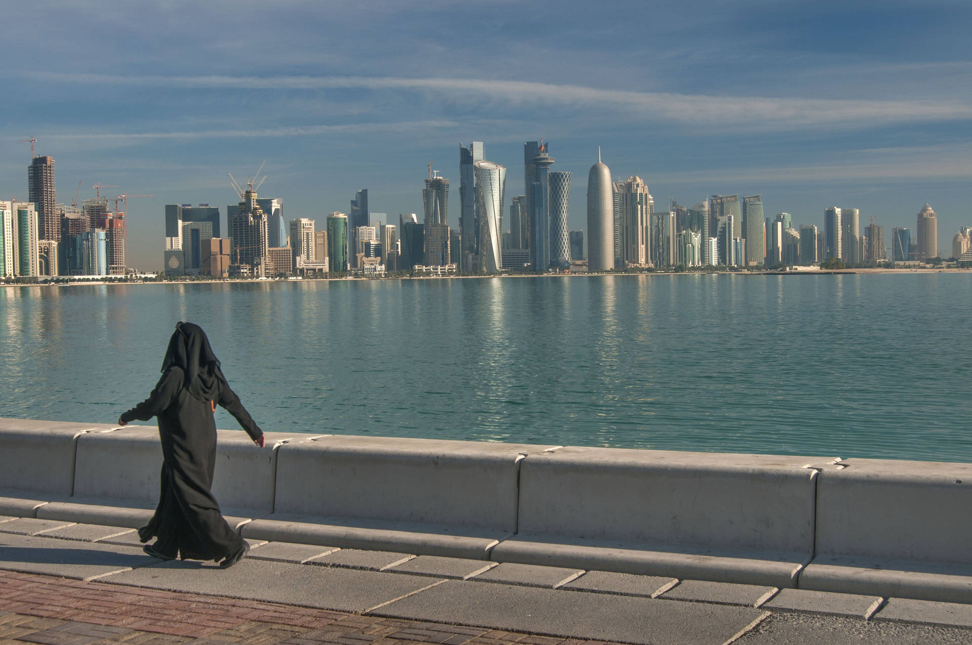 Doha Riverview City Background