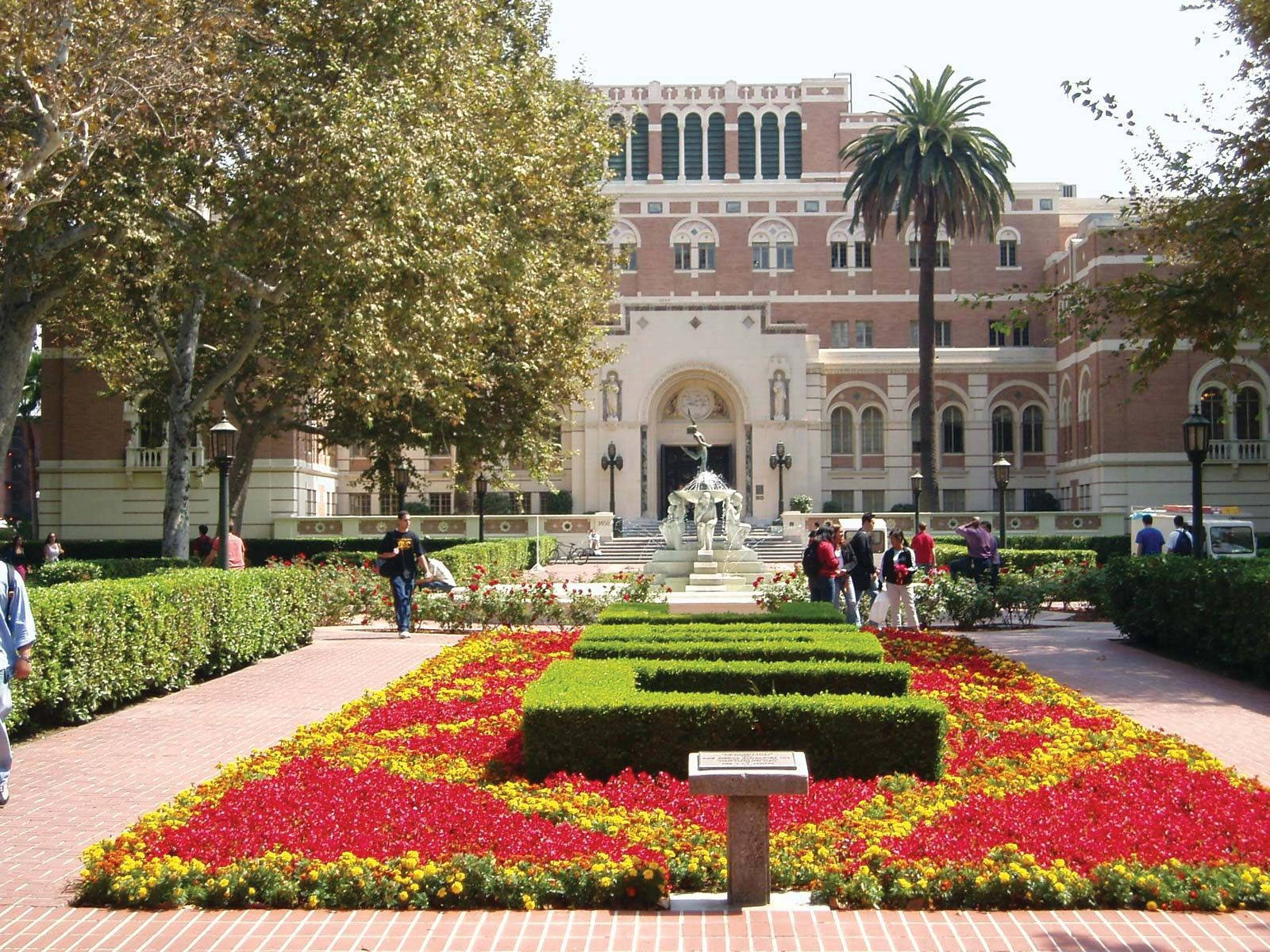 Doheny Memorial Library University Of Southern California Background