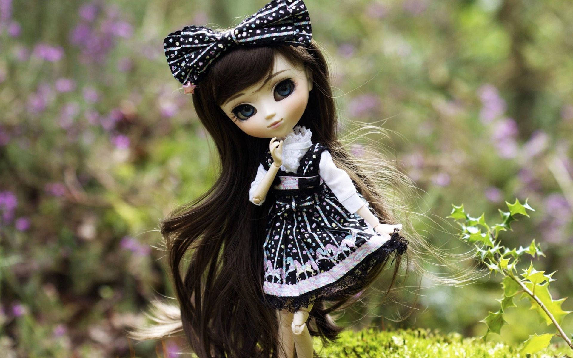Doll With Long Black Hair