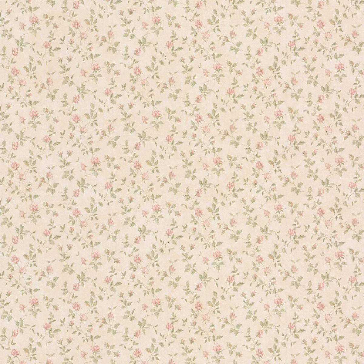 Dollhouse Vintage Rose Wall Covering Background
