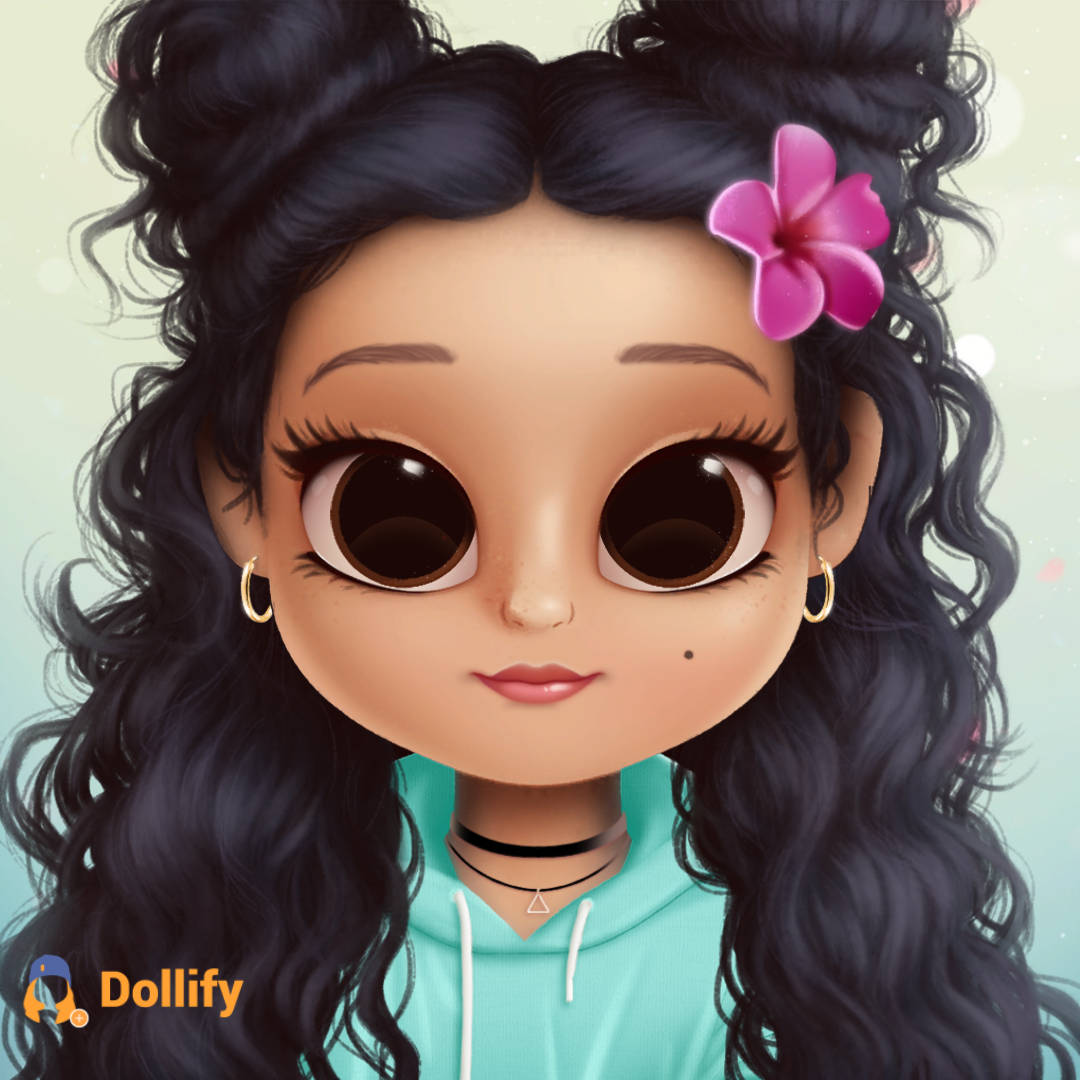 Dollify Curly Hair Background