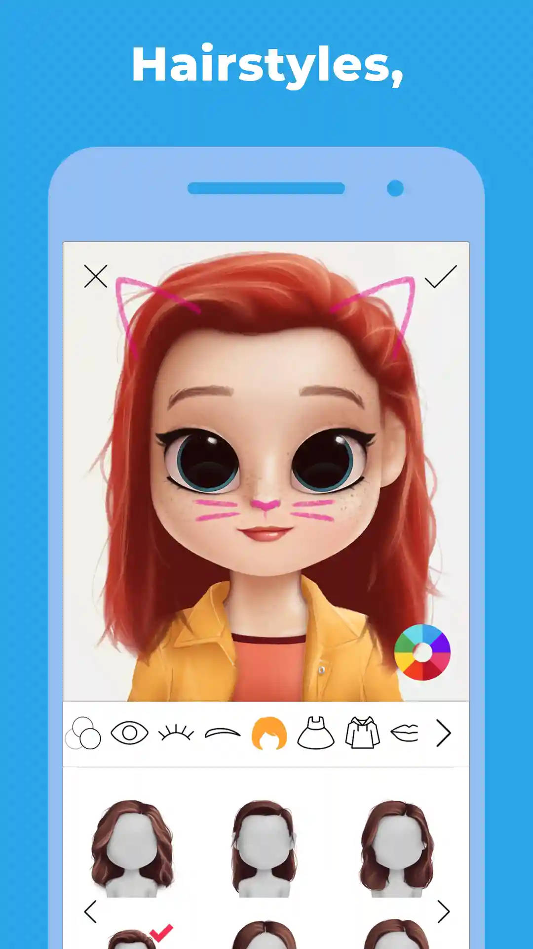 Dollify Hairstyles Background