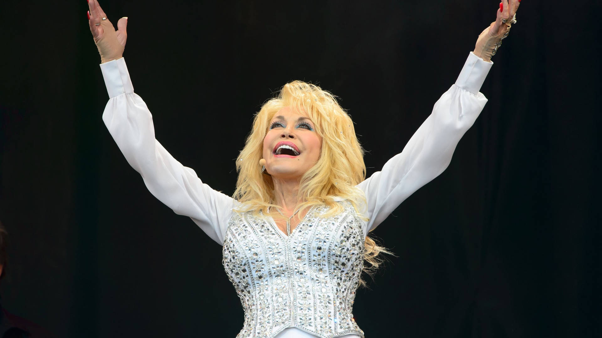 Dolly Parton Raised Hands