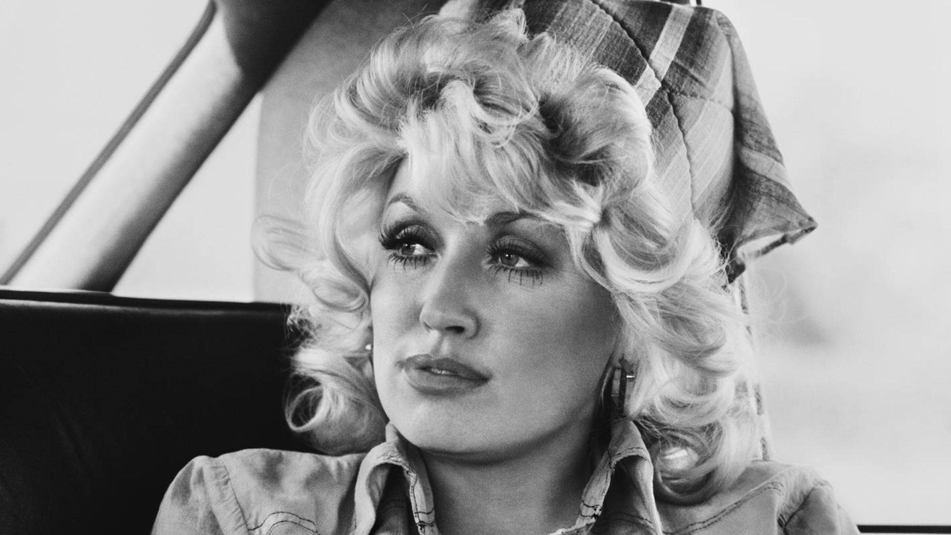 Dolly Parton Vintage Greyscale Photograph
