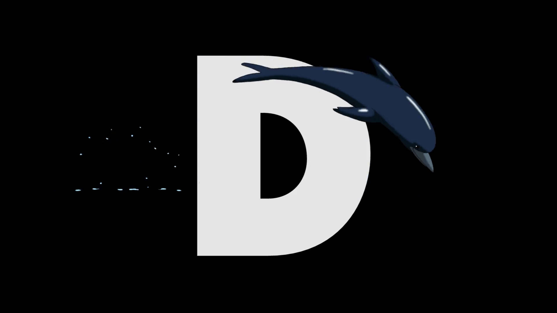 Dolphin Letter D Background