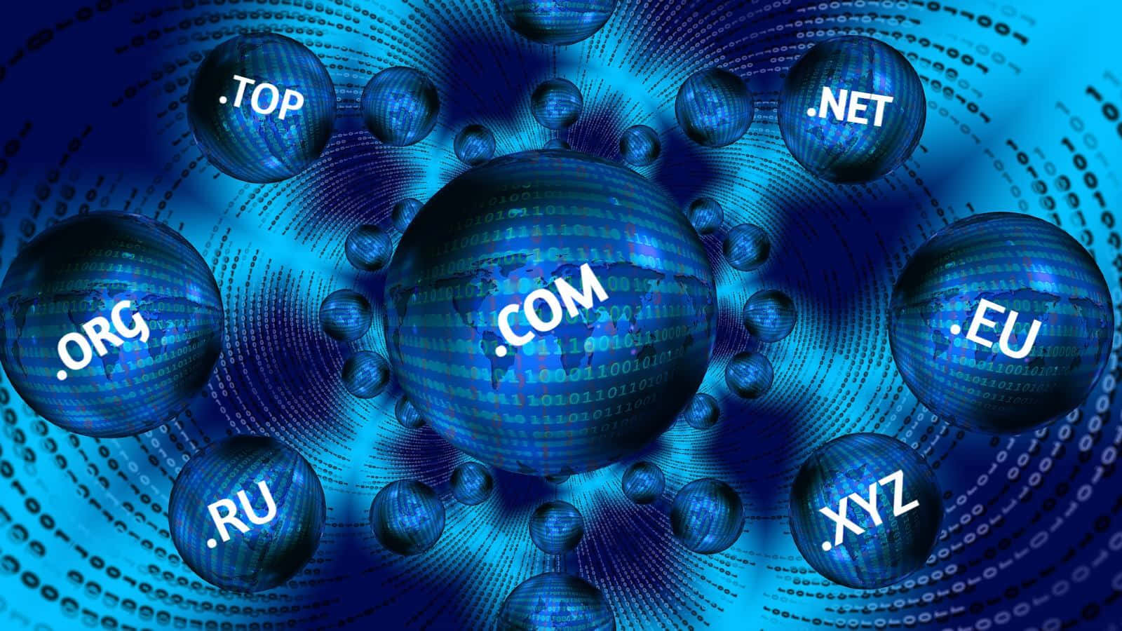 Domain Extensions Digital Sphere Background