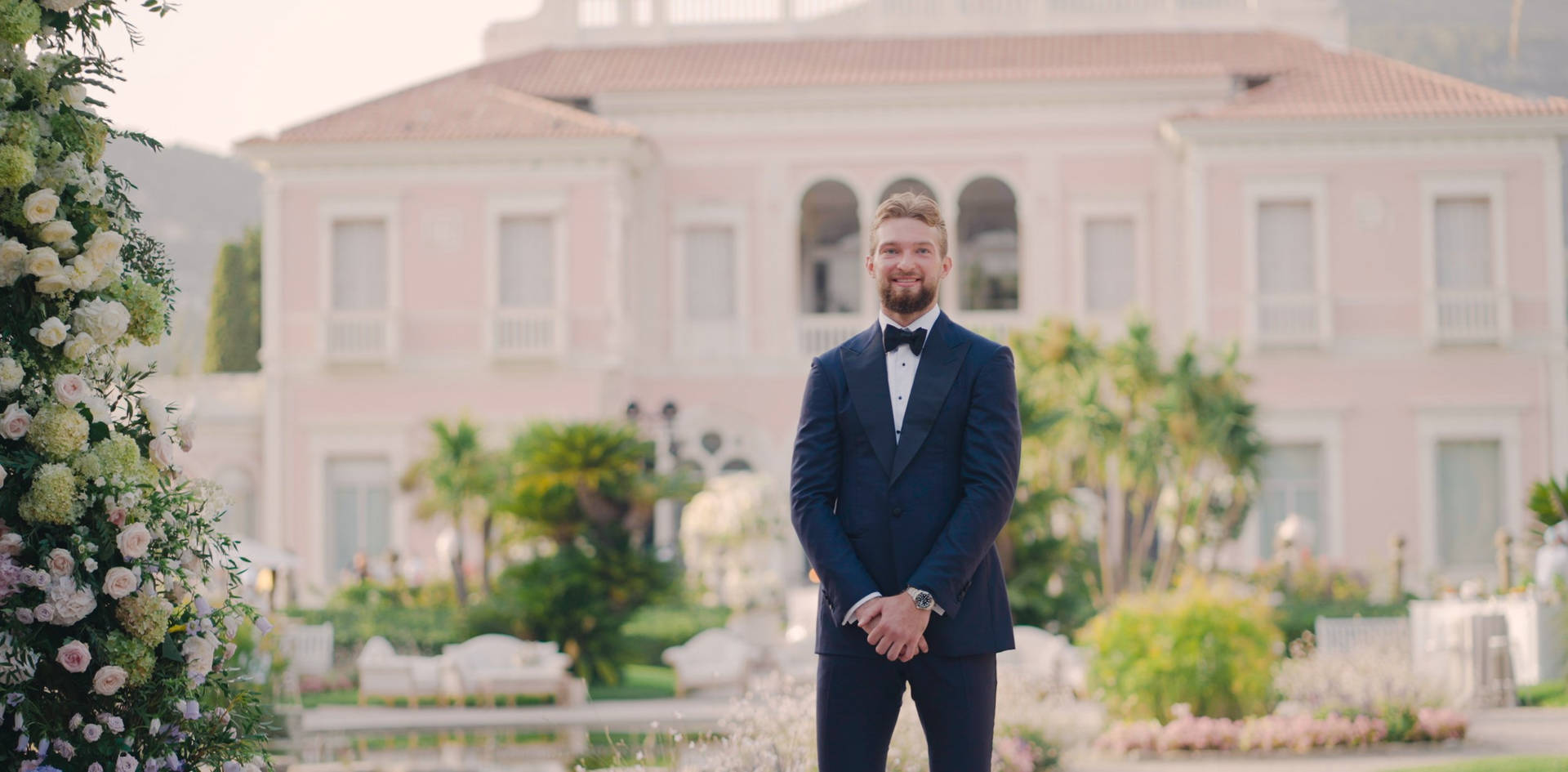 Domantas Sabonis Wedding Suit Background