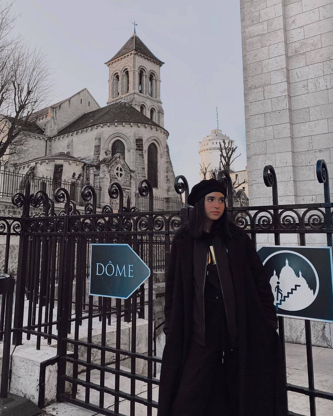 Domelipa In Black Winter Outfit