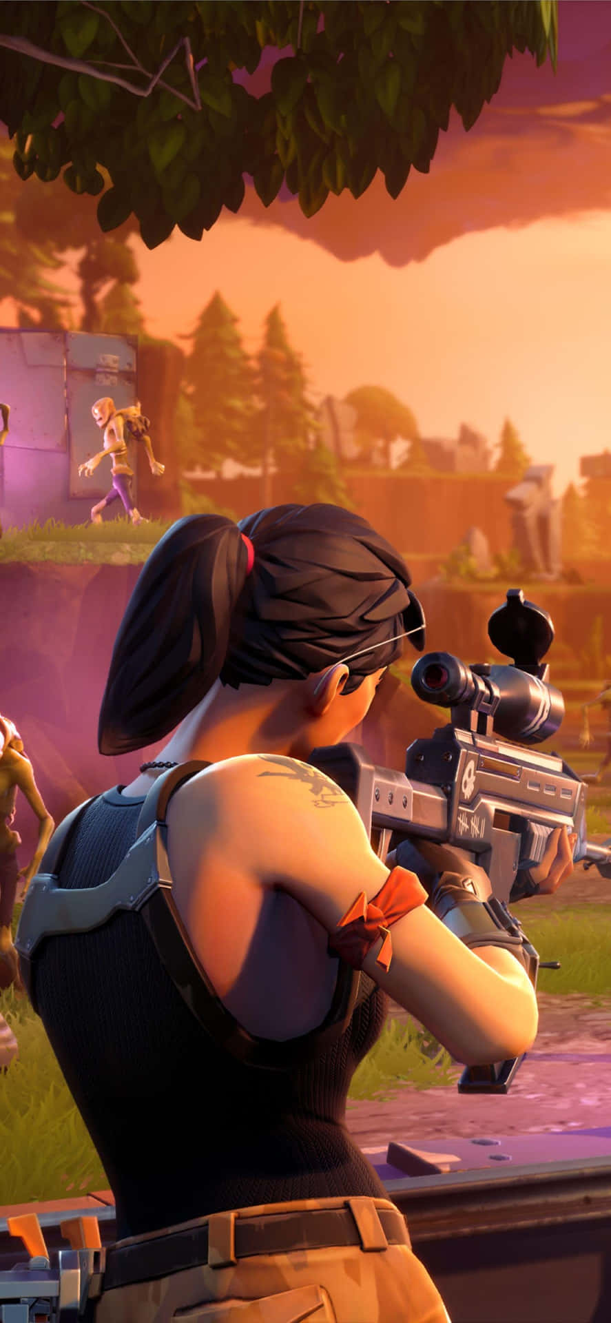 Dominate The Battle Royale With The Fortnite Poised Playmaker Skin Background