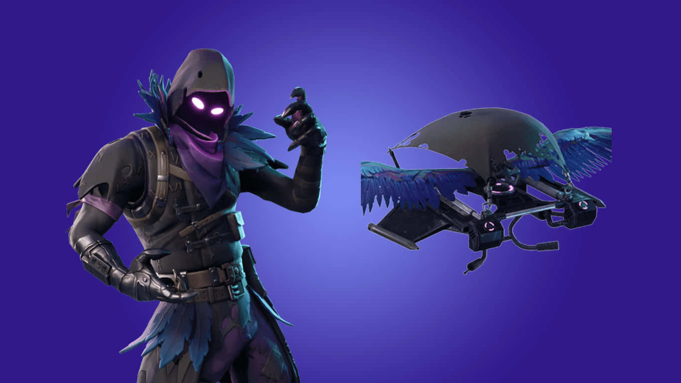 Dominate The Battle With Raven, The Ruler Of The Skies. Background