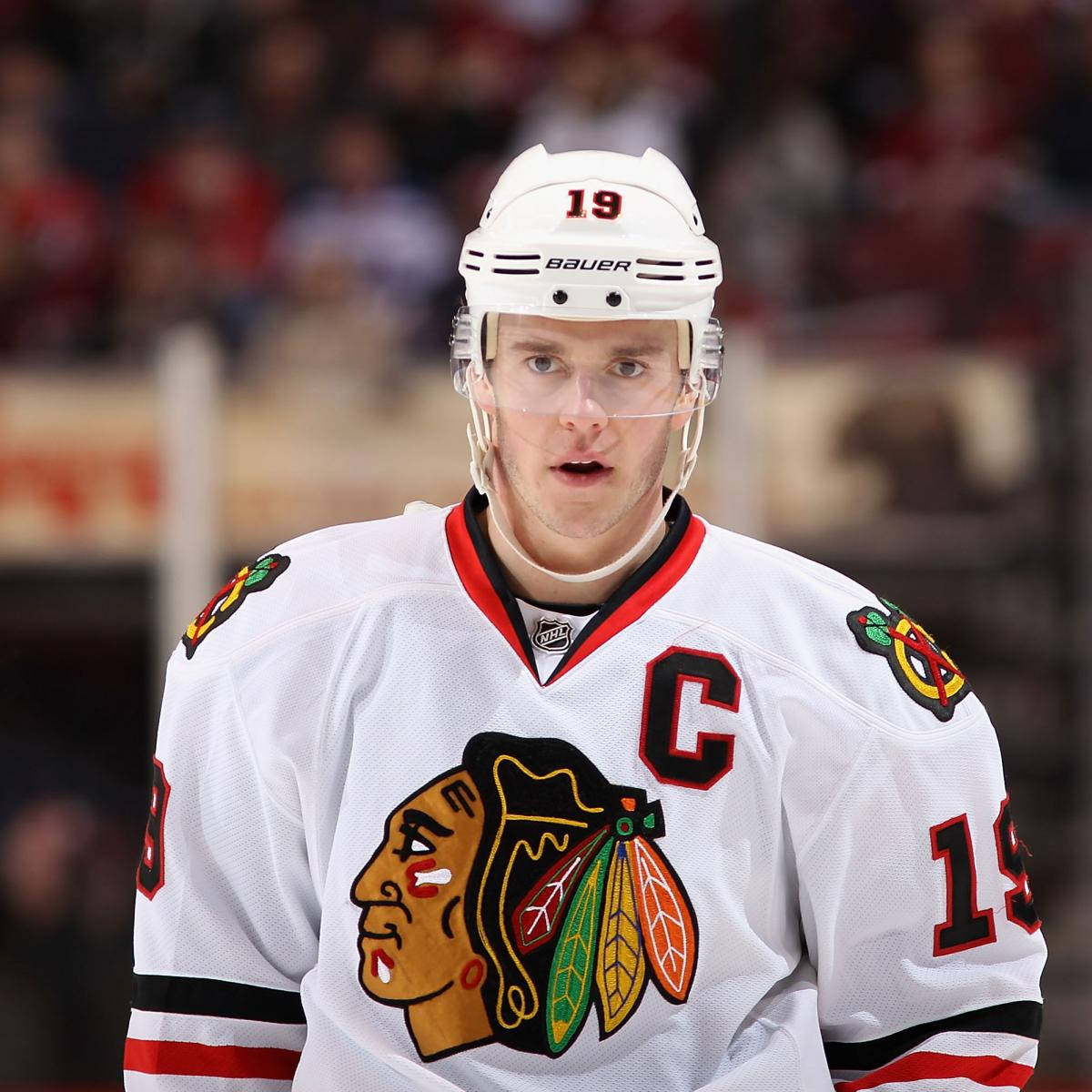 Dominating The Ice - Jonathan Toews In Action Background