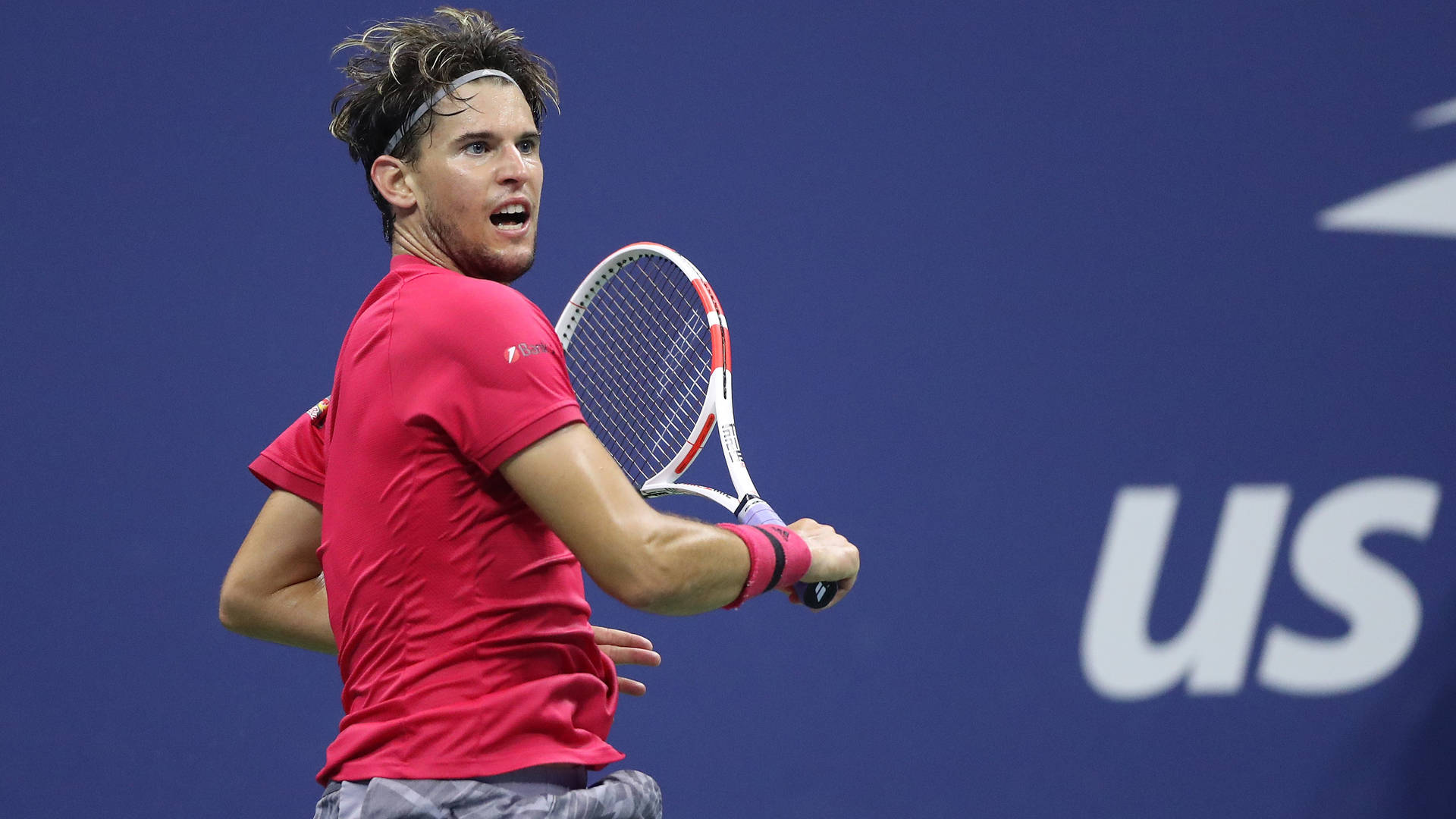 Dominic Thiem In Us Open Background
