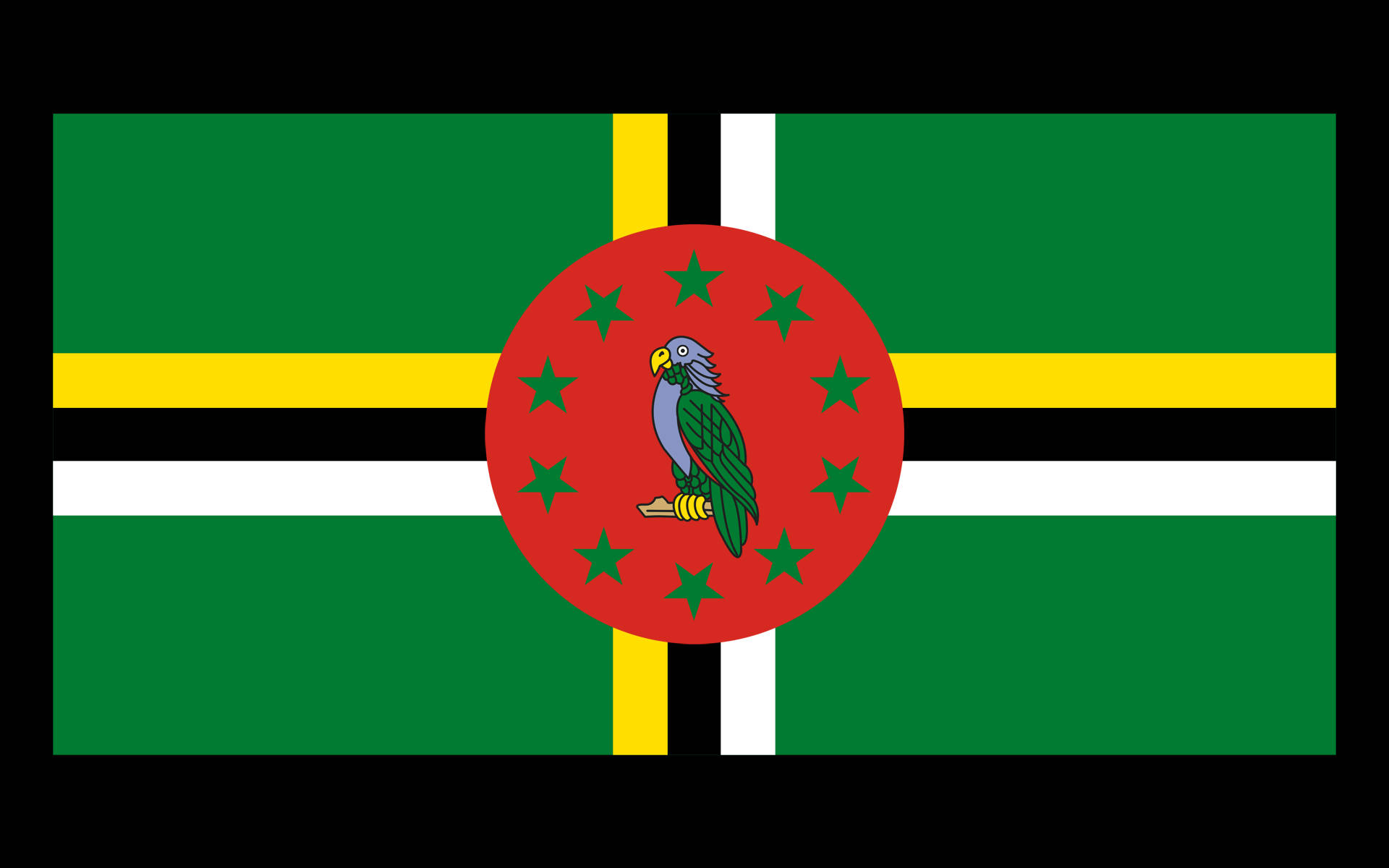 Dominica National Flag Background