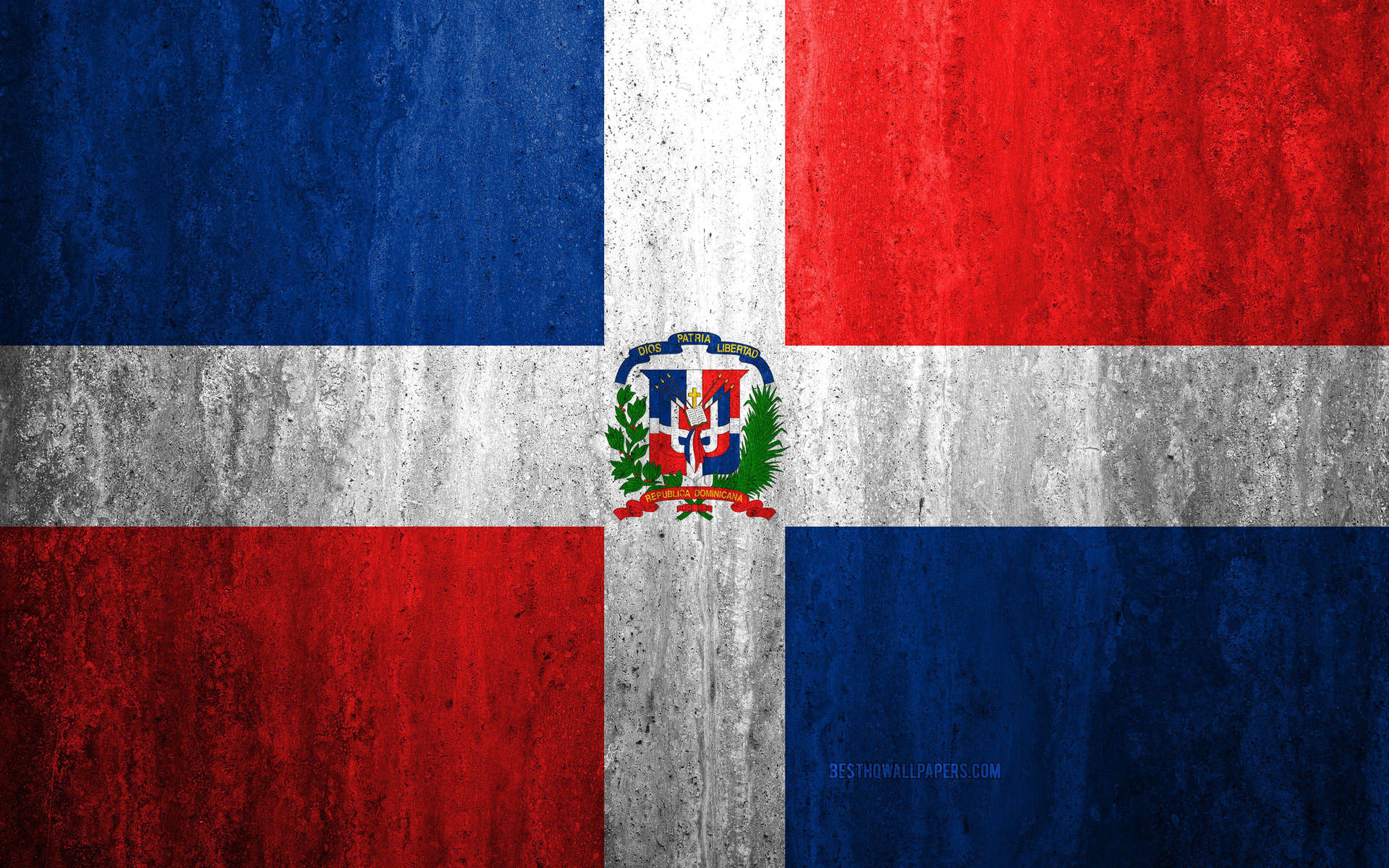 Dominican Republic Flag Background